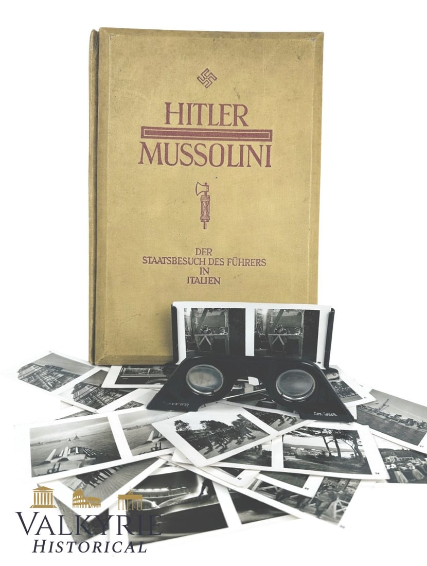 Stereoscopic Photo Book With Googles "Hitler-Mussolini. The State Visit of the Fuhrer in Italy" (1 of 19)