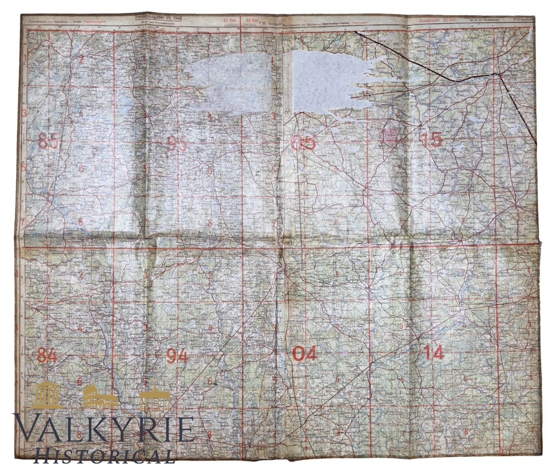 Big German Foldable Field Campaign Map of Belarus: Big German Foldable Field Campaign Map of Belarus. Worn condition. Size: 88x77cm All items for this auction will be shipping from Europe. Shipping cost $25 it doesn't matter how many items you win.