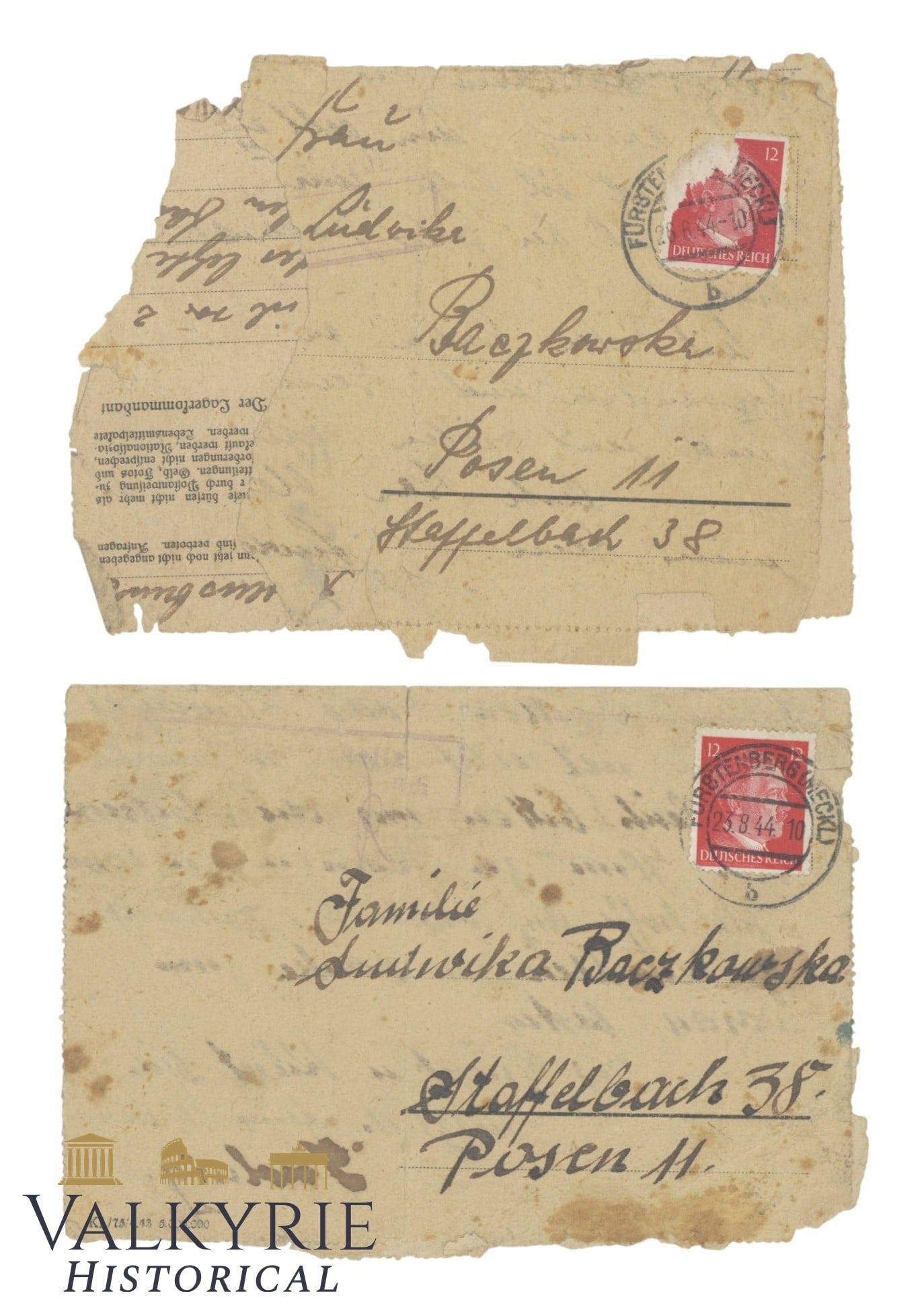 Two letters From a Prisoner of the KL Ravensbrück Concentration Camp. (1 of 8)