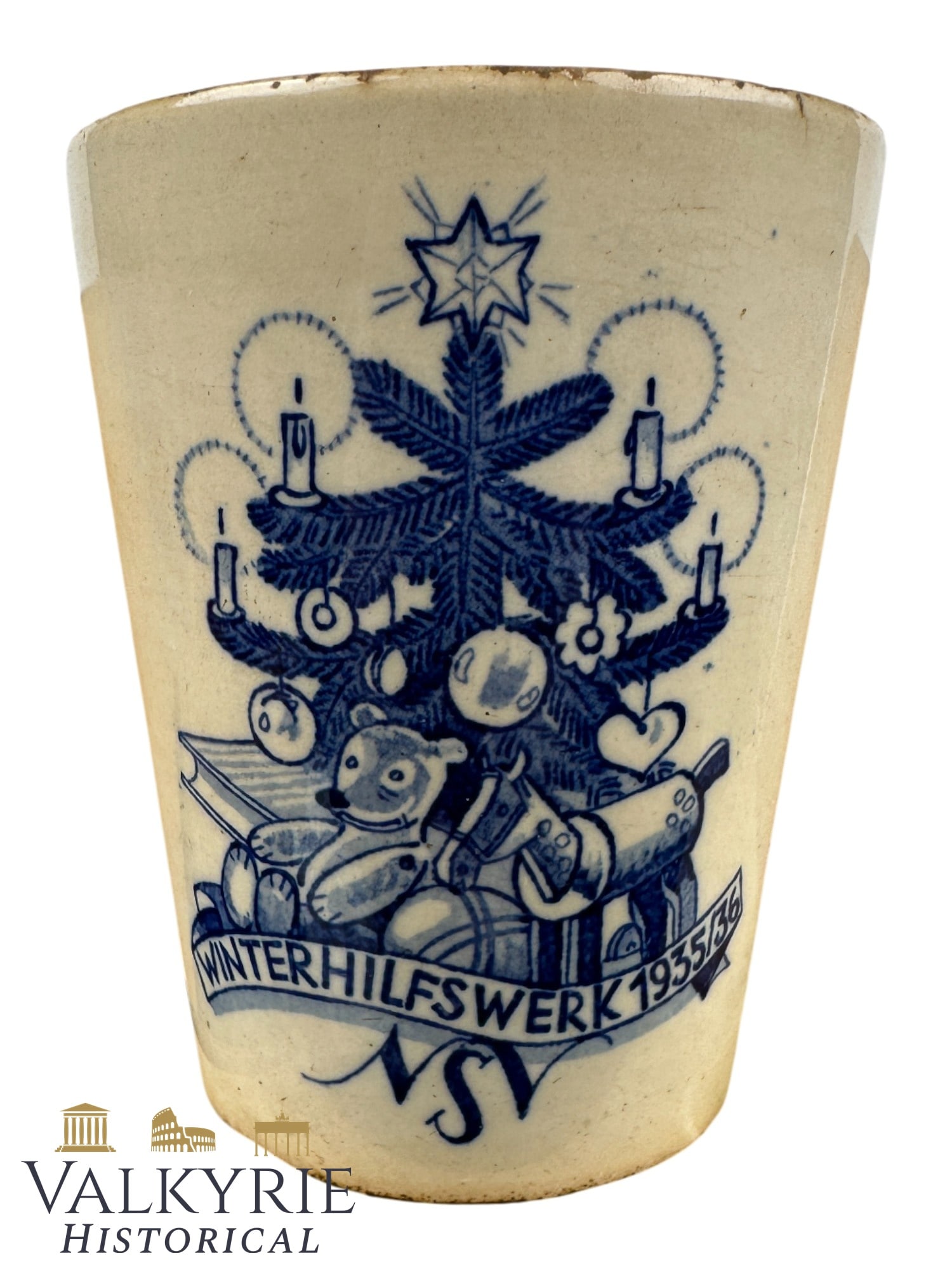 German Winterhilfswerk 1935/36 Commemorative Ceramic Cup With Christmas Motifs by NSV (1 of 11)