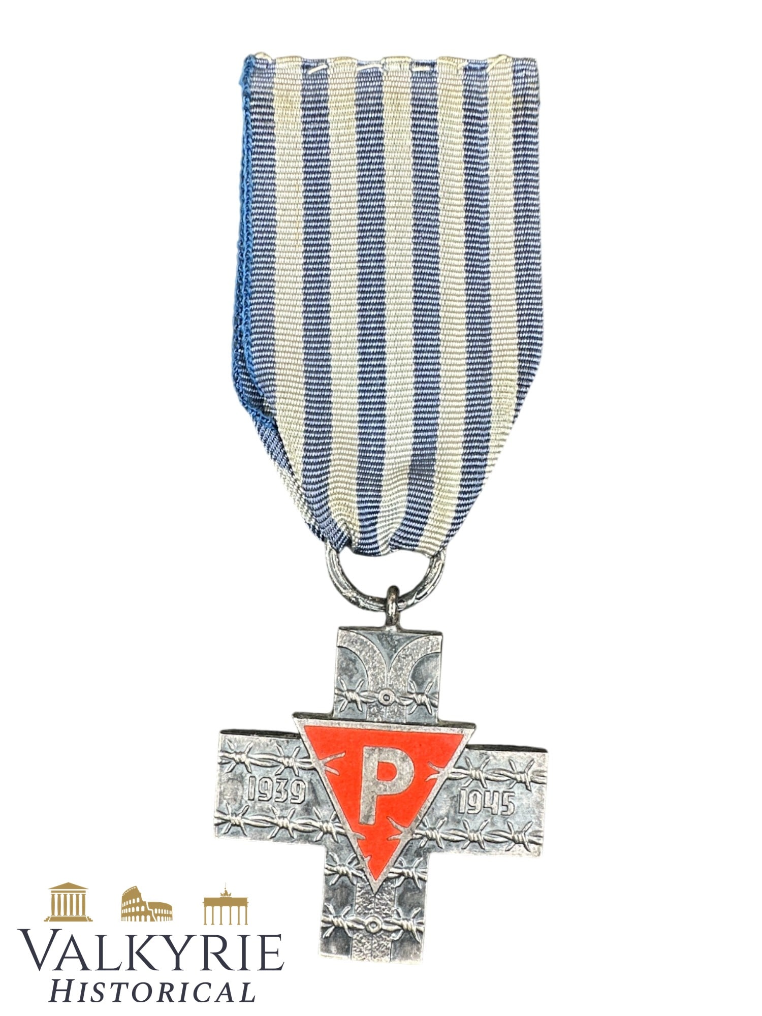 Post-war a Former Polish Concentration Camp Inmate Auschwitz Cross: Post-war a Former Polish Concentration Camp Inmate Auschwitz Cross . All items for this auction will be shipping from Europe. Shipping cost $25 it doesn't matter how many items you win.