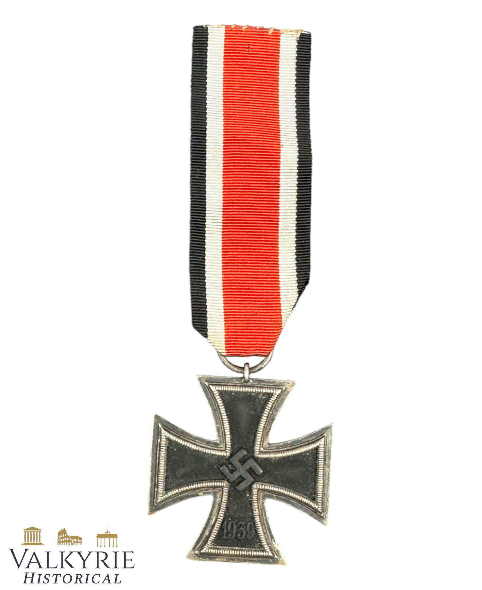 German WW2 Period Iron Cross 2nd Class With Ribbon - Unmarked.: German WW2 Period Iron Cross 2nd Class With Ribbon - Unmarked. All items for this auction will be shipping from Europe. Shipping cost $25 it doesn't matter how many items you win.