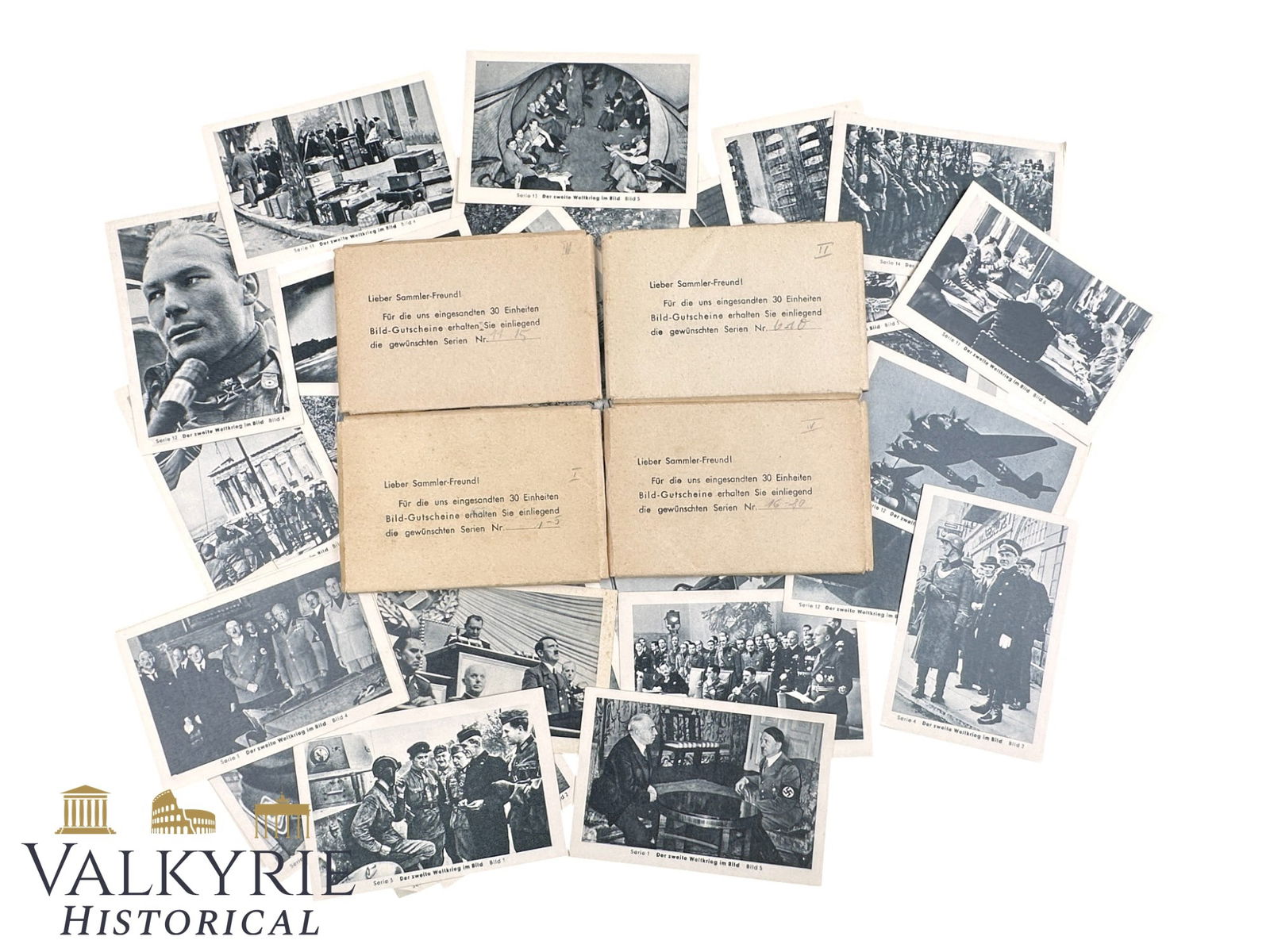 German Propaganda Postcards Collection in 4 Series - Related to III Reich Military and Political (1 of 12)