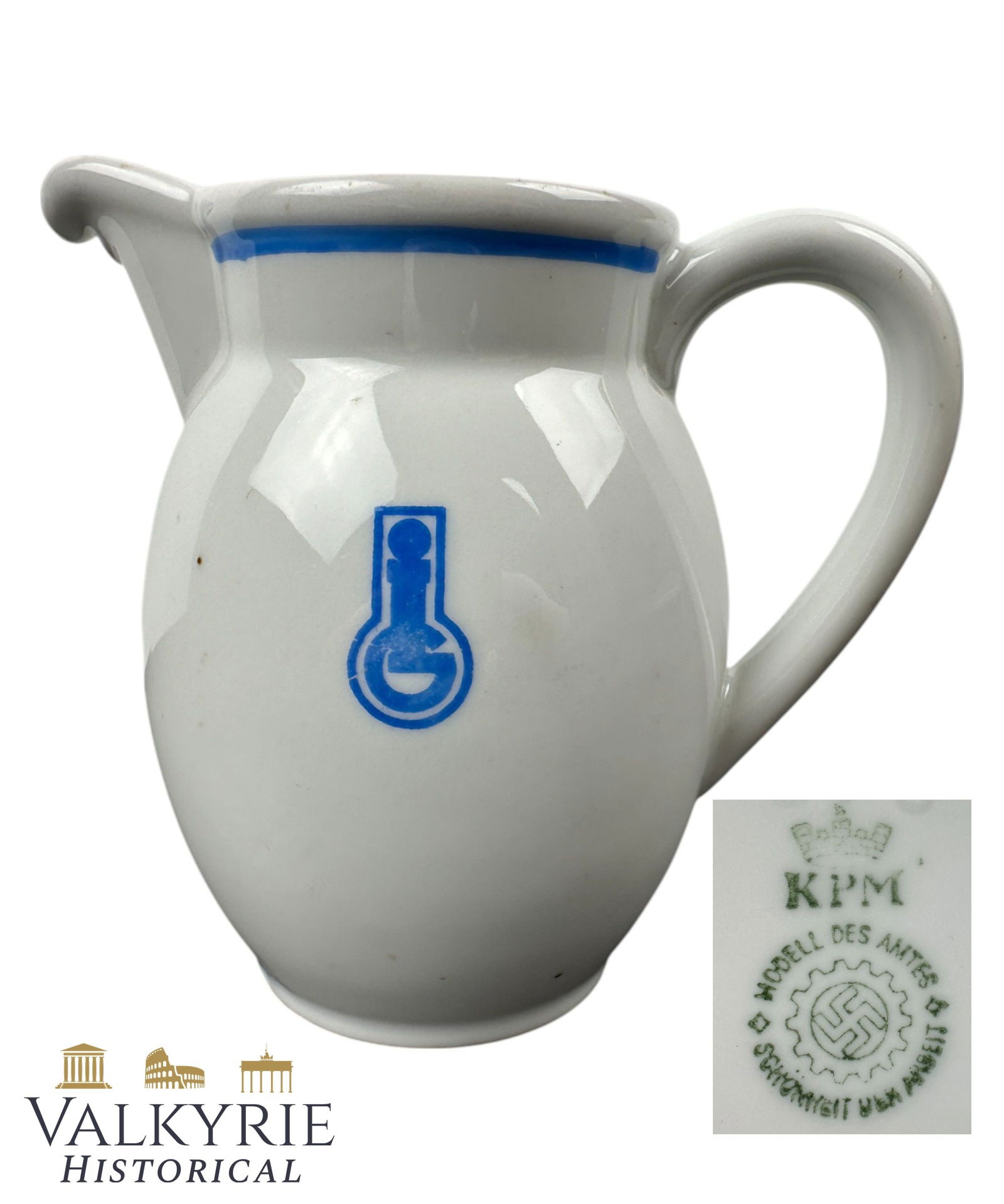 Rare Porcelain Pot of the IG Farbenindustrie AG Canteen or Official Dinnerware of the Offices (1 of 11)