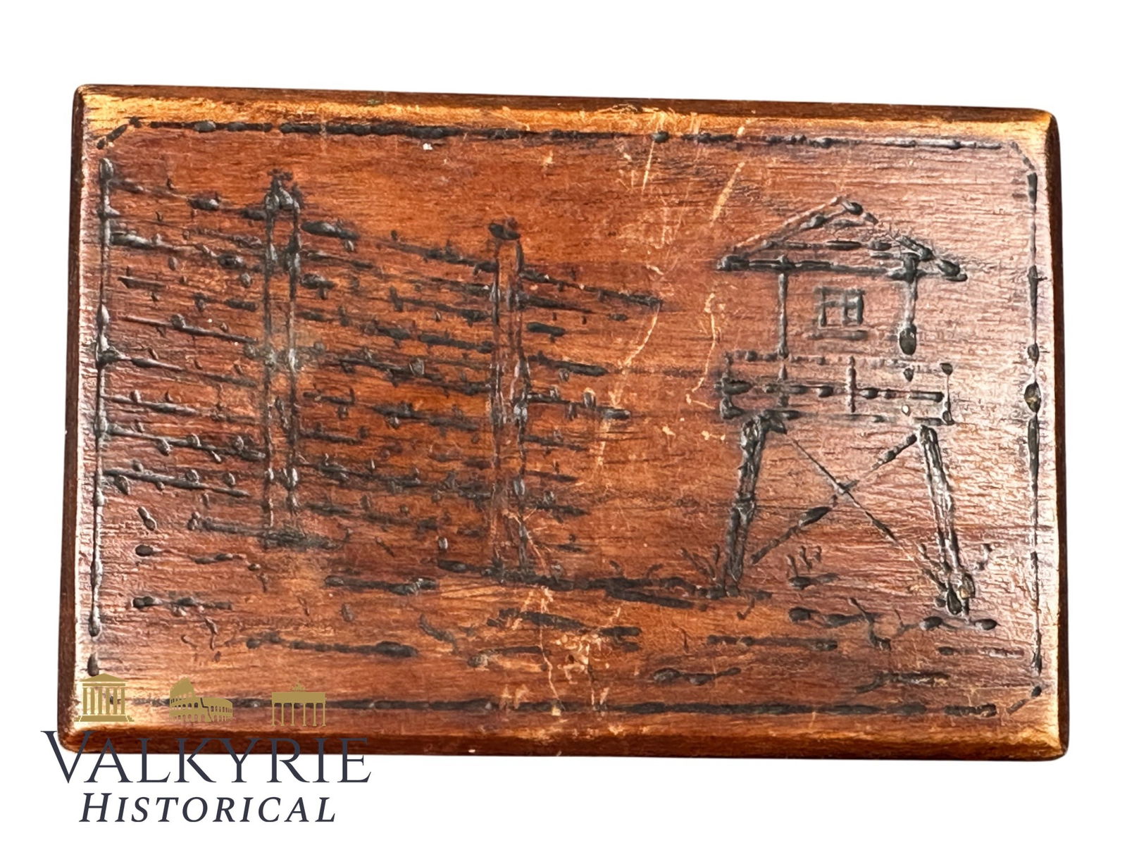 Hand Carved Wooden Box Probably by German Concentration or POW Camp Prisoner (1 of 13)