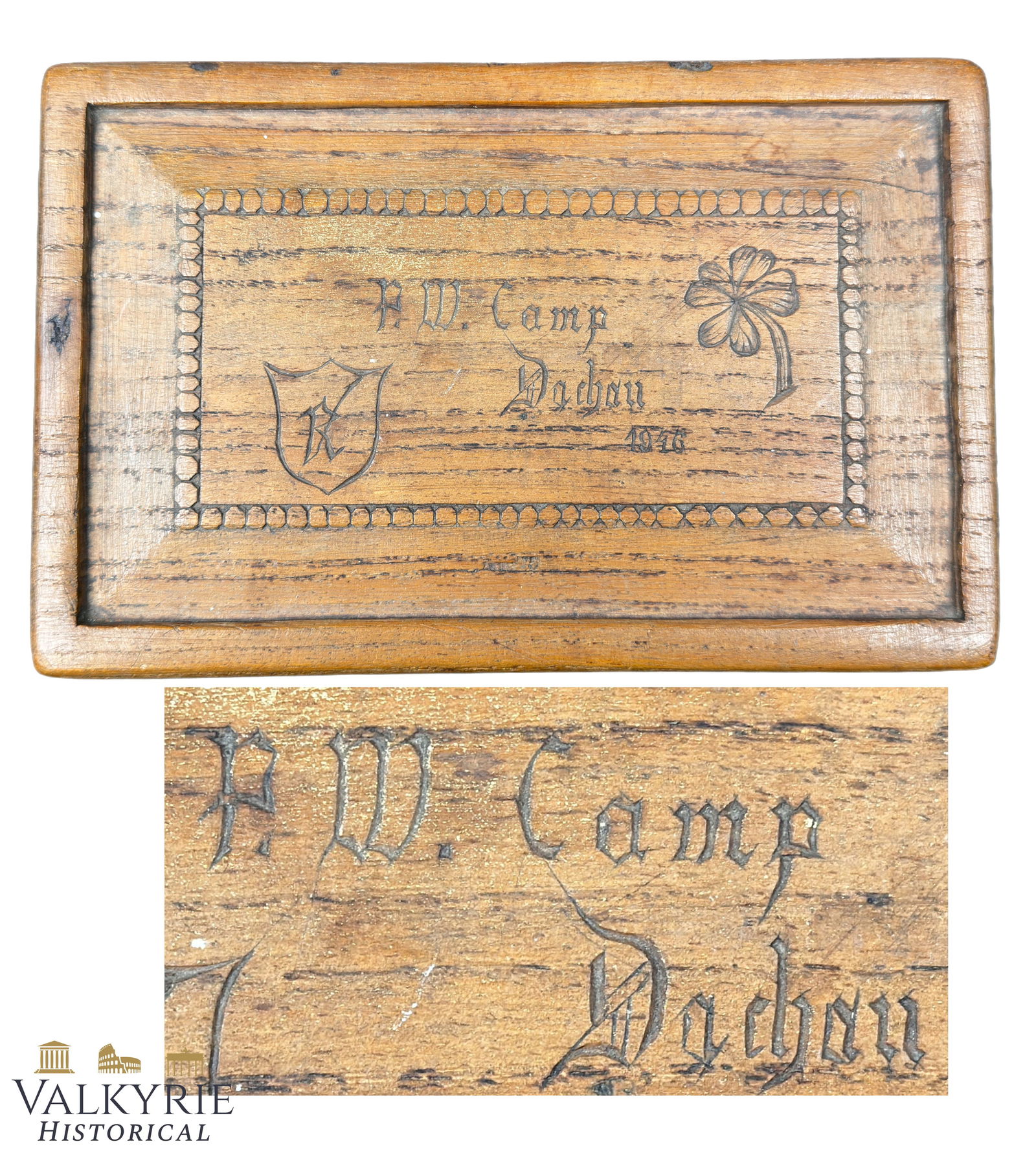 Dachau concentration camp, prisoner of war labor, 1946, wooden crate (1 of 13)