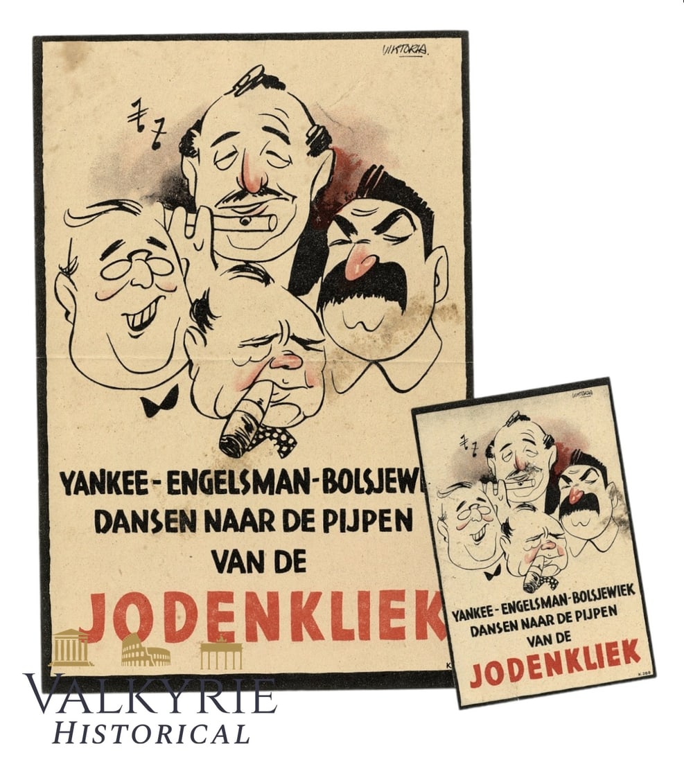 Two Anti-Semitic Dutch Propaganda - Yankee-Englishman-Bolshevist. Dance to the Pipes of Jewish Click (1 of 5)