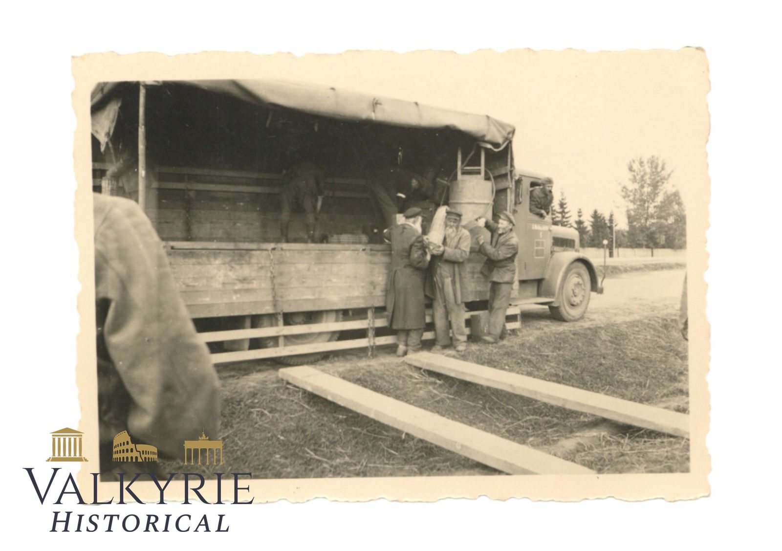 Private Taken Photo of Some Elderly Jews Doing Forced Labor for Germans in Poland (1 of 2)