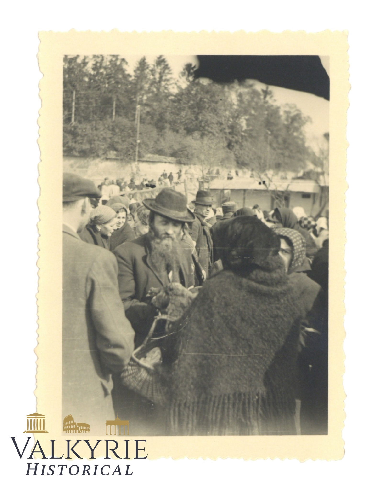 Private Taken Photo of a Some Polish Jews in a Market Somewhere in Slovakia (1 of 2)