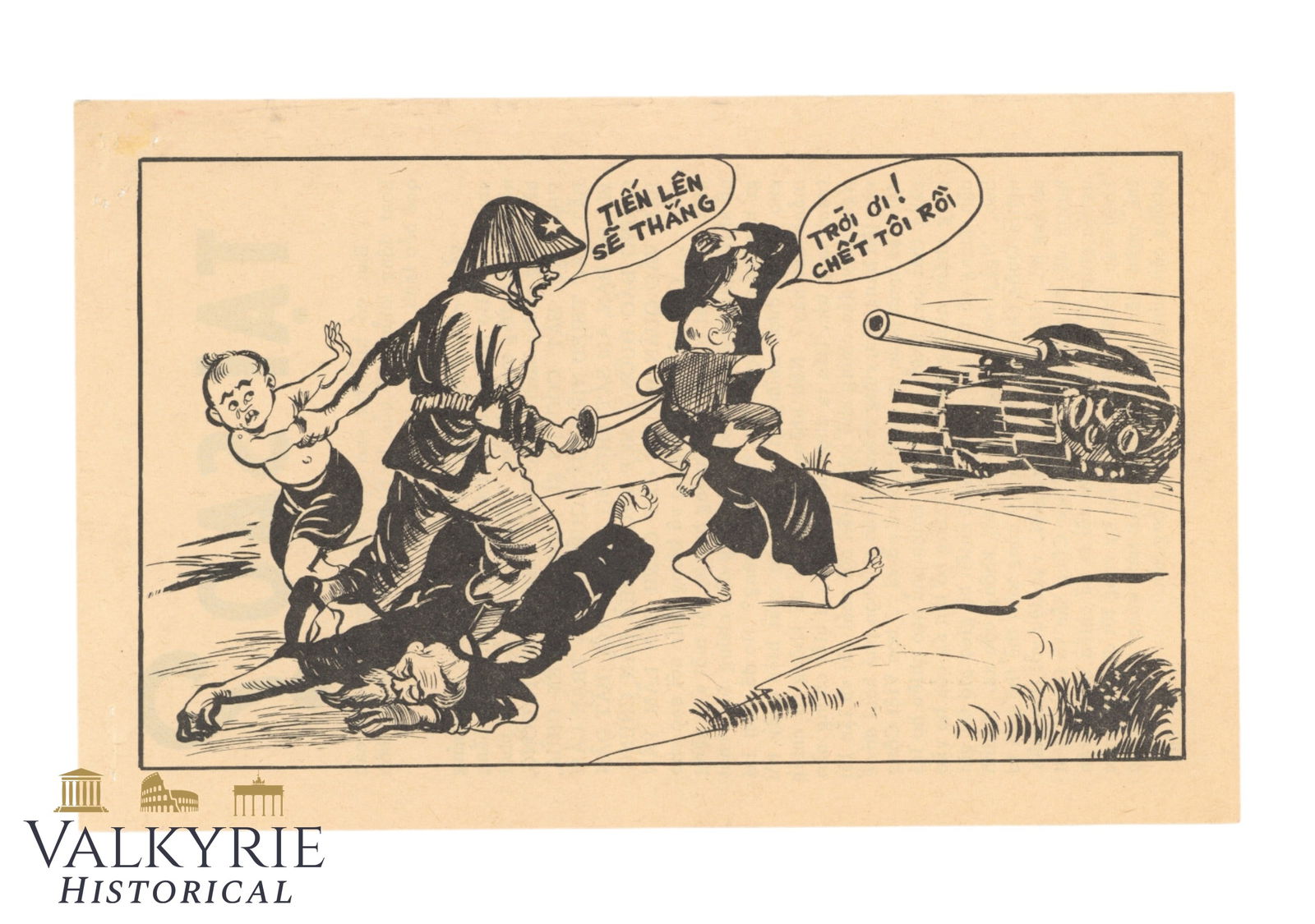 Vietnam War Propaganda Leaflet "Why?" - Viet Cong Increased Their Terrorist Activities...: Vietnam War Propaganda Leaflet "Why?" - Viet Cong Increased Their Terrorist Activities... With a cartoon depicting Viet Cong killing innocent people. All items for this auction will be shipping from E