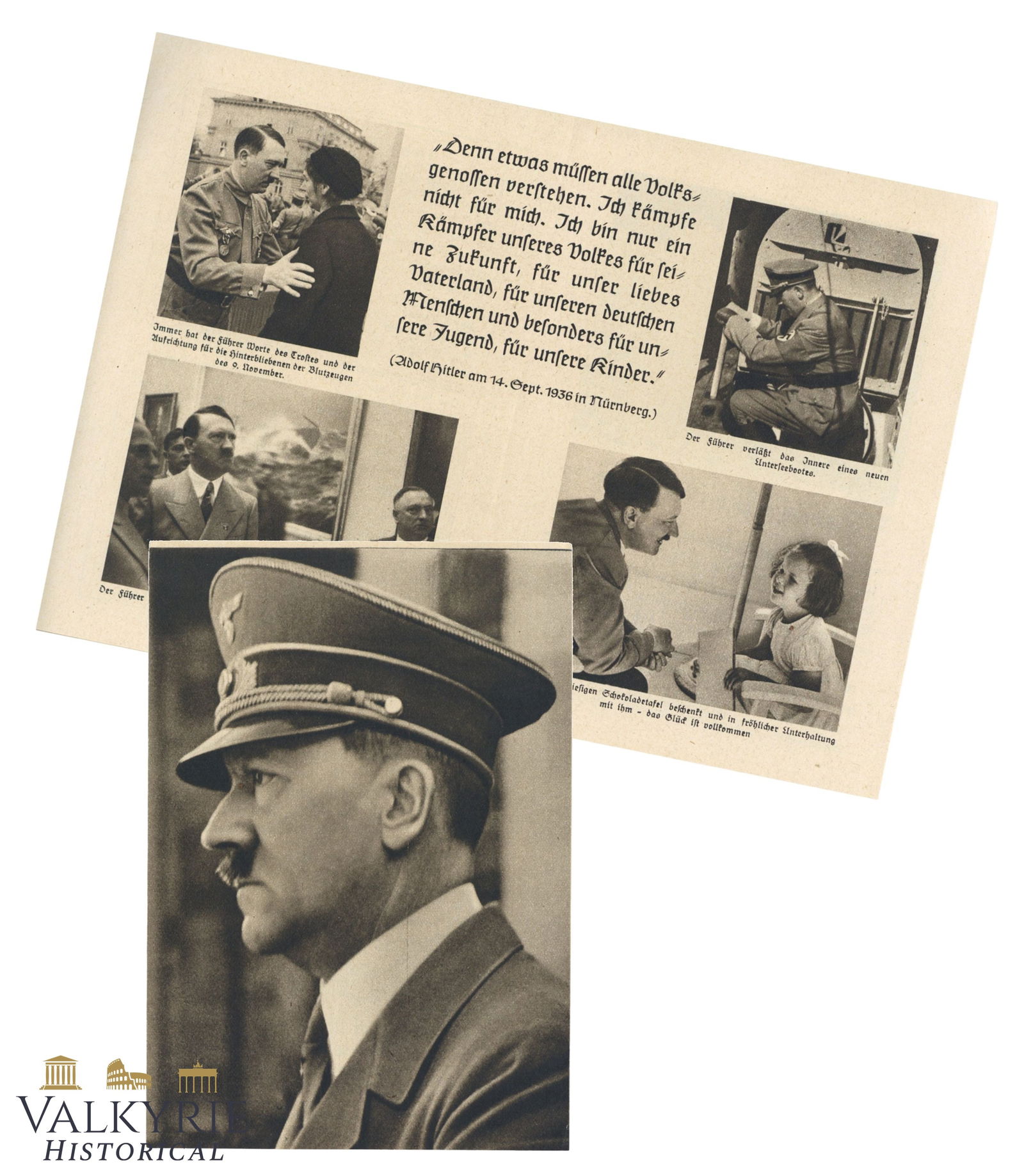 Advertisement Leaflet and Ordering For for Book "Our Fuhrer" (1 of 4)