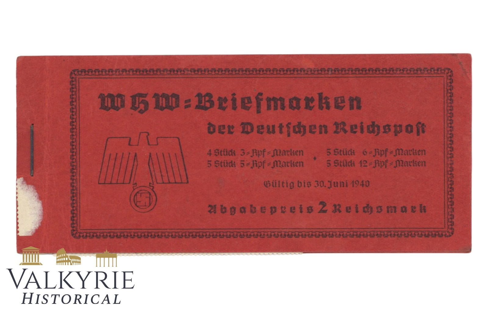 Stamps Booklet of the WHW 1939-40 For the German Post (1 of 4)