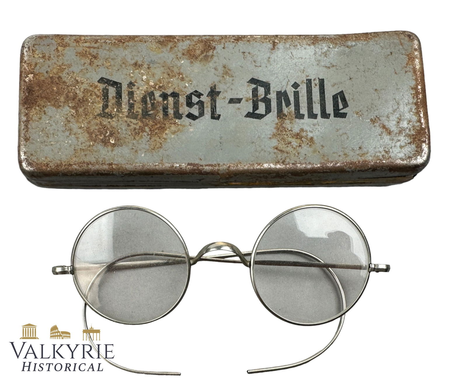 Official Pair of Service Glasses of the Wehrmacht - Dienst Brille With Box (1 of 6)