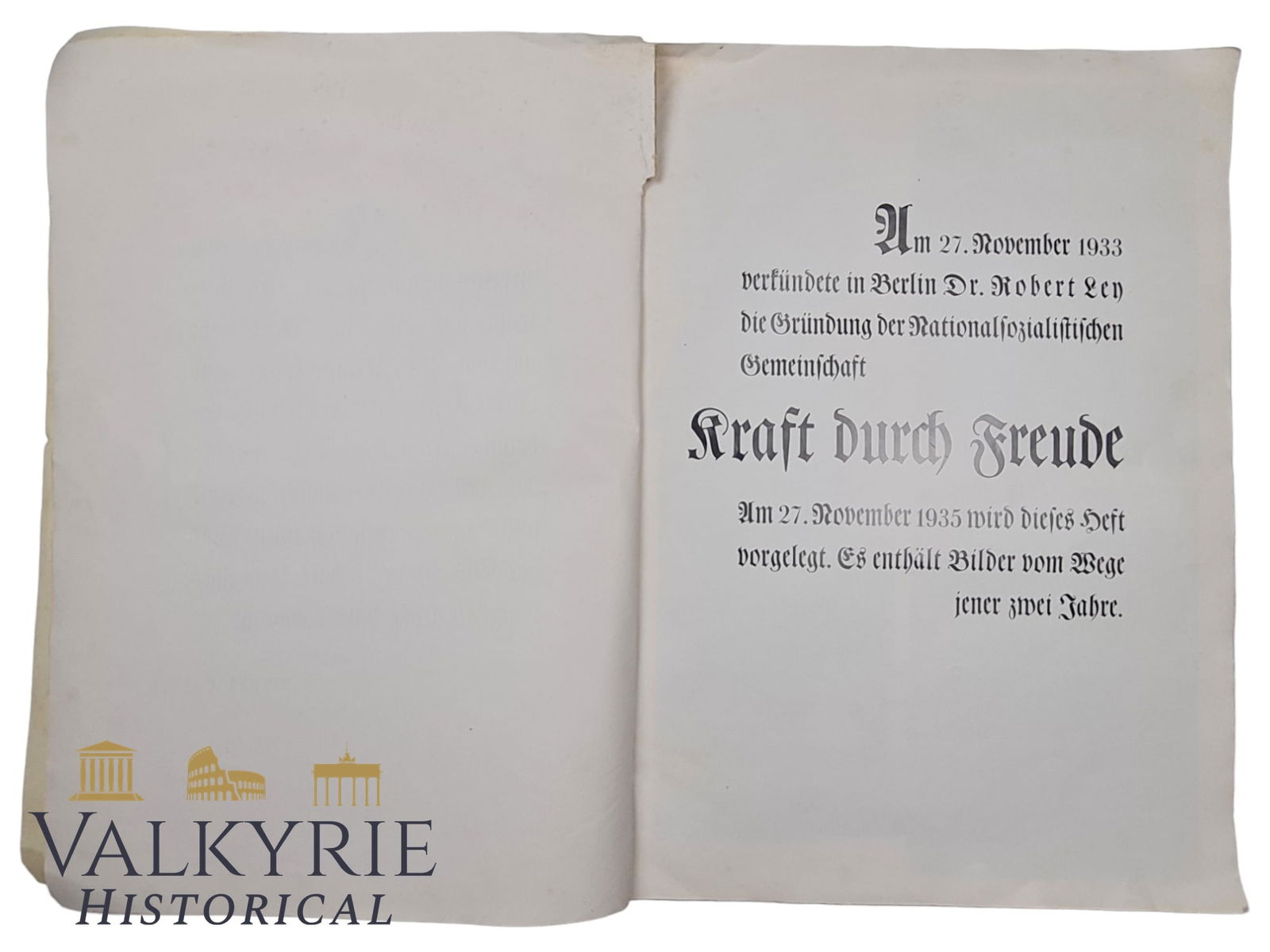 1933 Compilation Booklet of Activities of the Kraft Durch Freude Programme of the DAF - 4