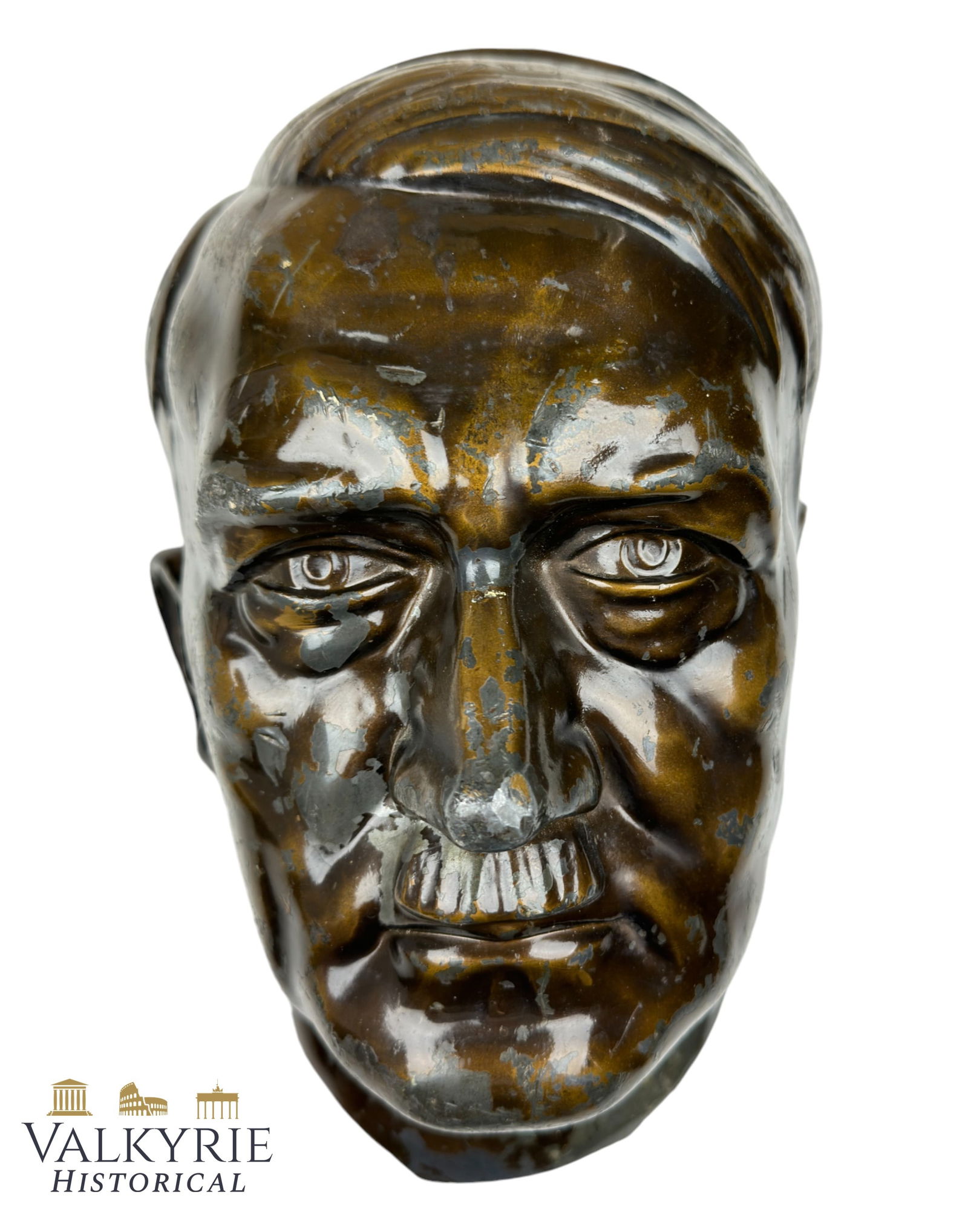 Damaged Adolf Hitler Bust Made From Bronze - Sculptor Schmidt Hafer (1 of 11)