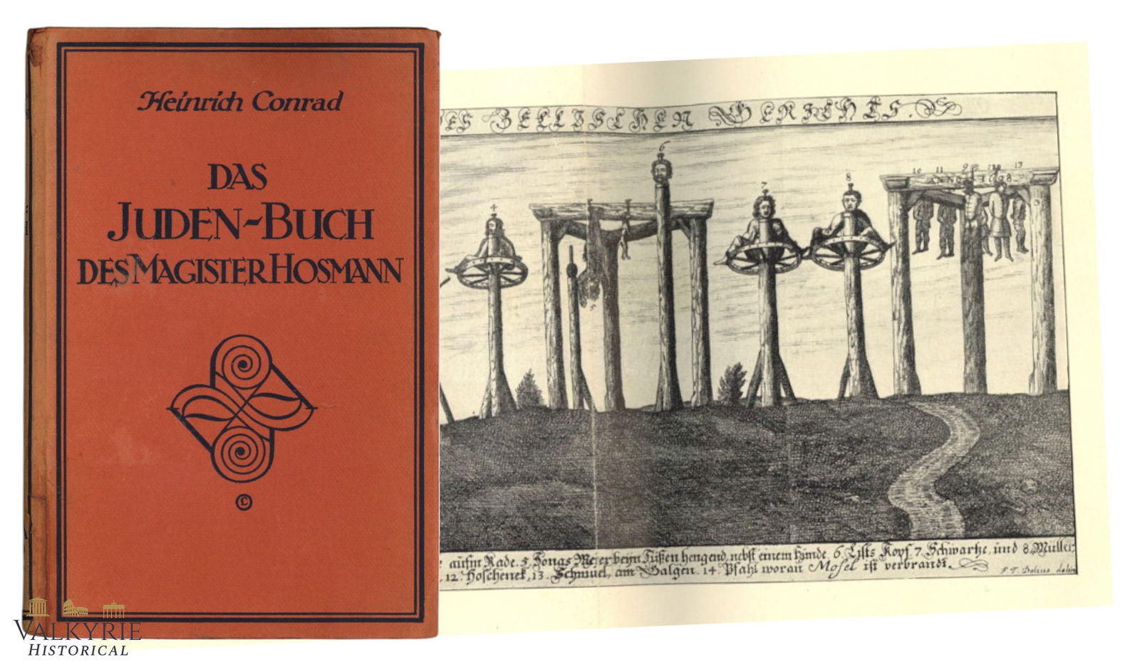 German Book "The Jewish Book of Magister Hosmann" by Heinrich Conrad: German Book "The Jewish Book of Magister Hosmann" by Heinrich Conrad. Hard cover. Published by Ludwig, Stuttgart, 1919. 232 pages. All items for this auction will be shipping from Europe. Shipping cos