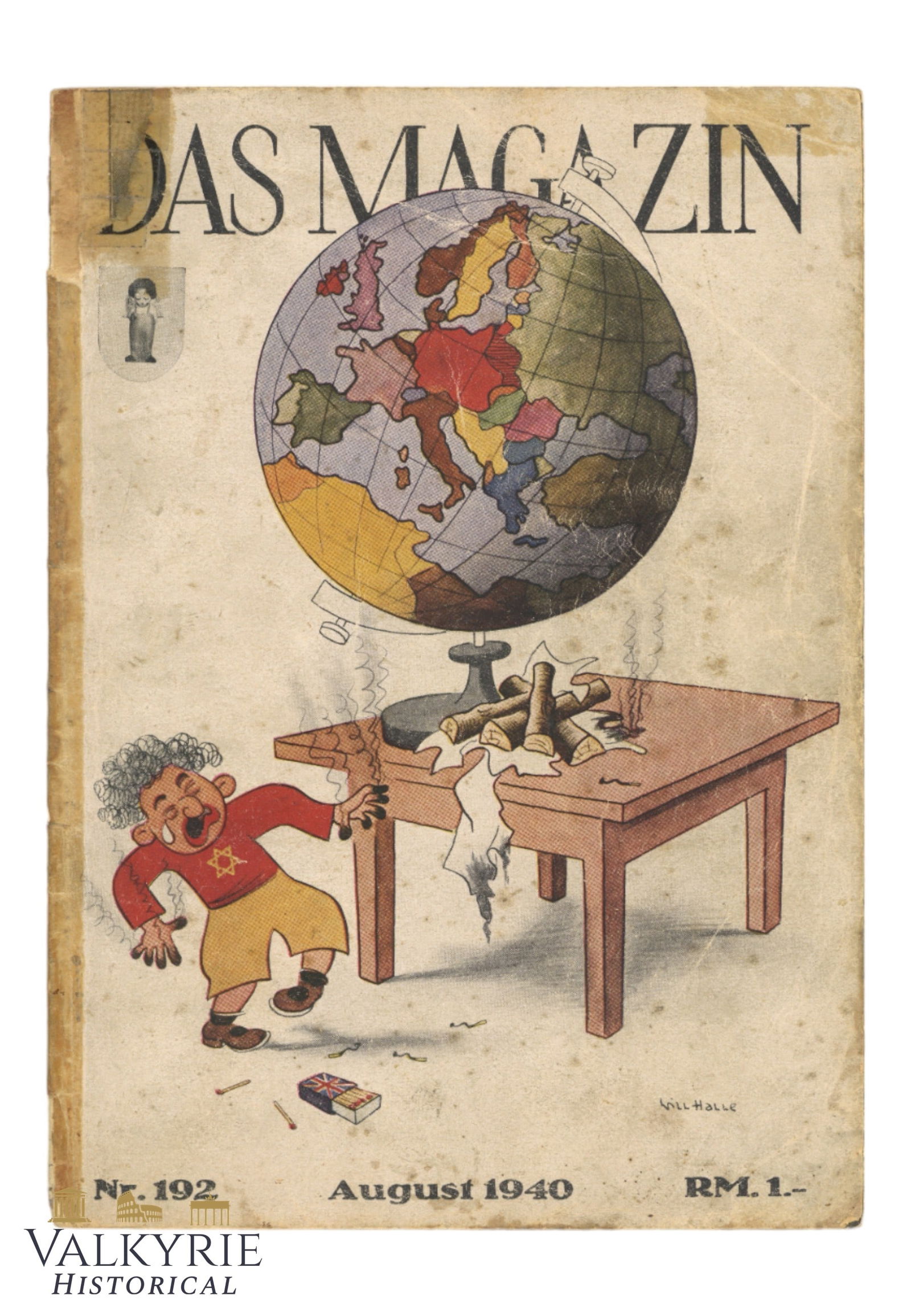 German Magazine "Das Magazin" With Anti-Semitic Cover - 1940 - Nr. 192 (1 of 8)