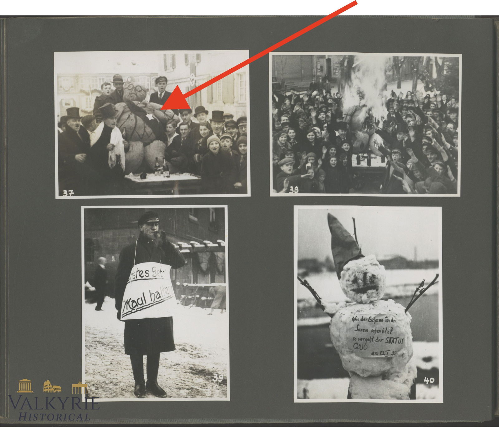 Excellent Photo Album With Many Photos of the Saar Status Referendum Celebrated in January 1935: Excellent Photo Album With Many Photos of the Saar Status Referendum Celebrated in January 1935. The album has dozens of very interesting photos of this important referendum for the III Reich where we