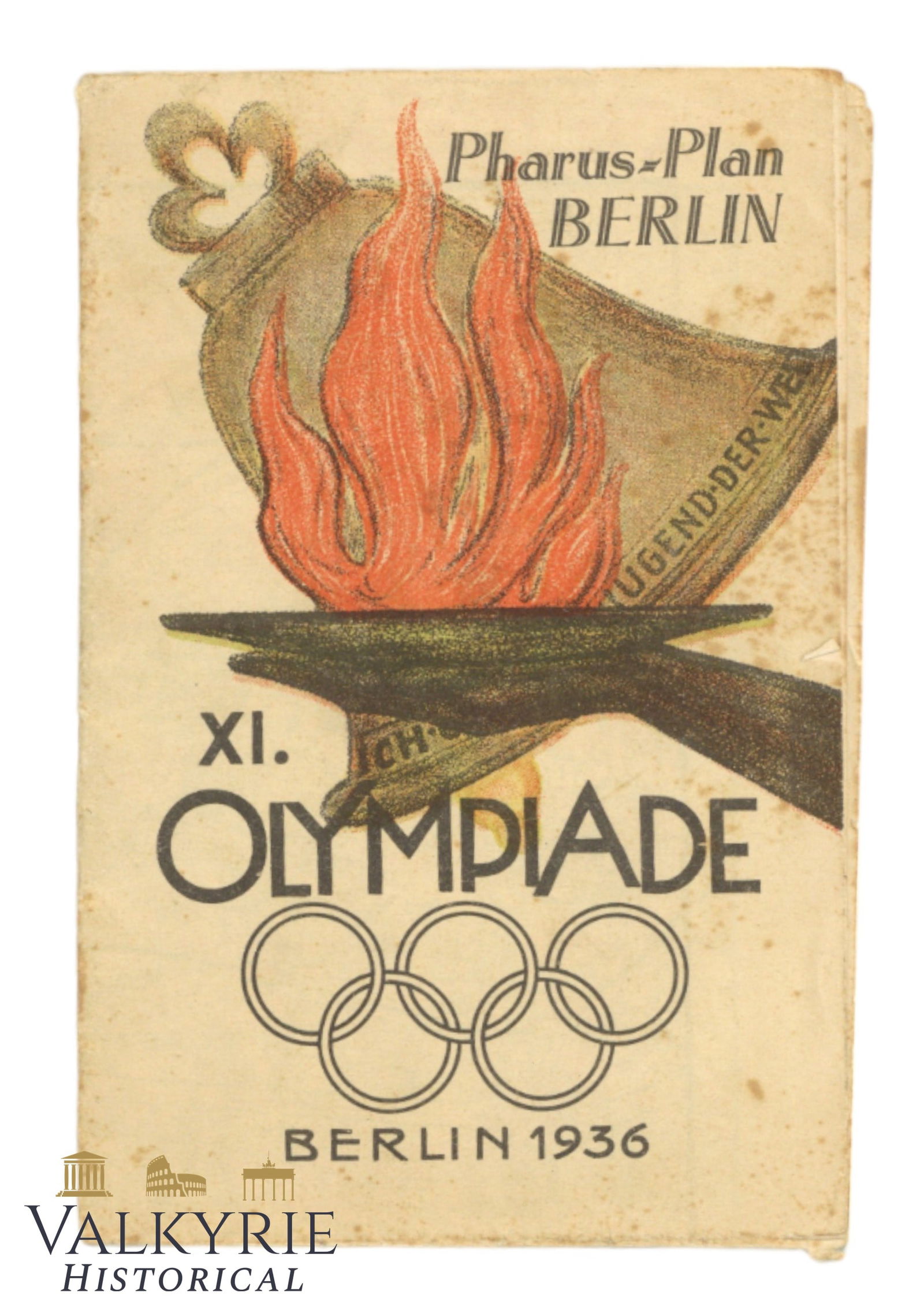 Special Informative Map of the Berlin 1936 Olympic Games - Olympic Village - Facilities - Transport (1 of 6)