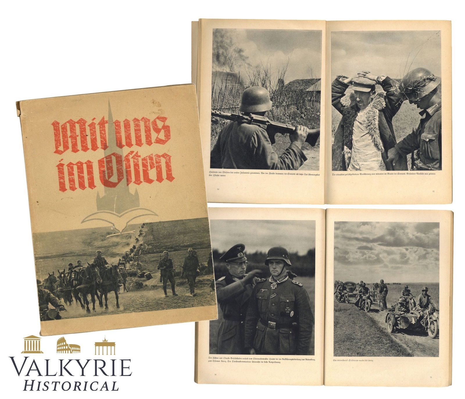 German Book "With Us in the East" by Rittermeister Kostlin 1942 (1 of 14)