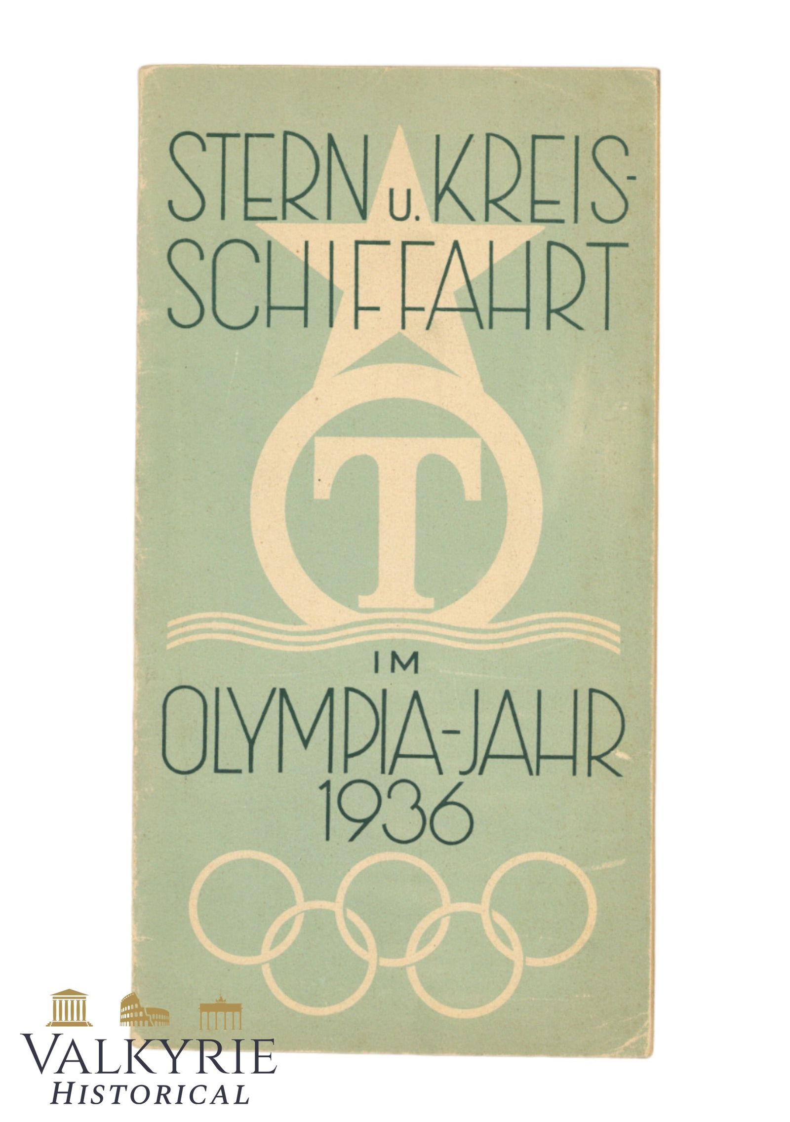 Information Booklet of the See Trip Company "Stern und Kreis" During Olympia 1936 Year (1 of 9)