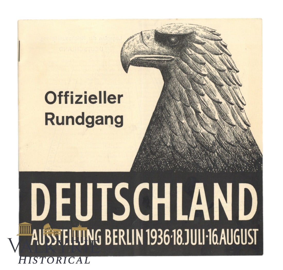 Official Guide of the Exhibition "Germany" in Berlin During 1936 Olympic Games Period (1 of 6)