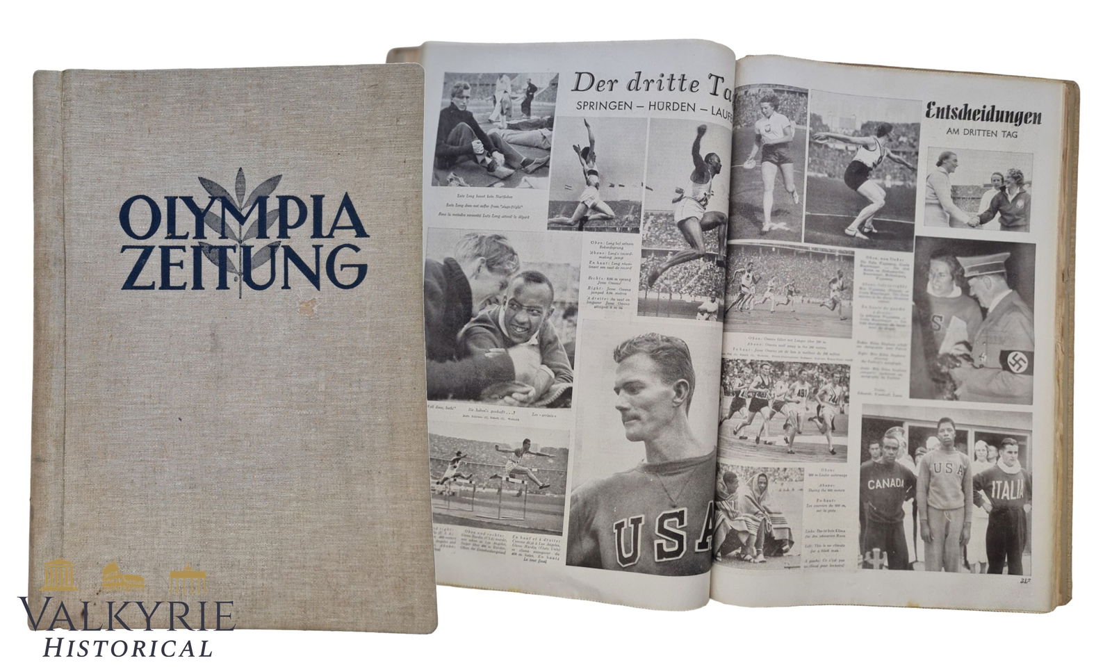 Compilation Book of the German Newspaper "Olympia Zeitung" - Official Tabloid of the Olympics 1936 (1 of 20)