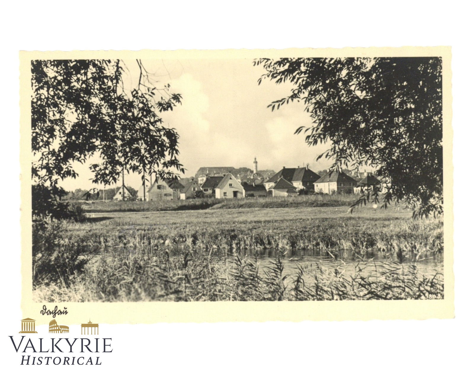 Nazi Postcard With Photo of the Training Camp of the SS in Dachau 1941 (1 of 2)