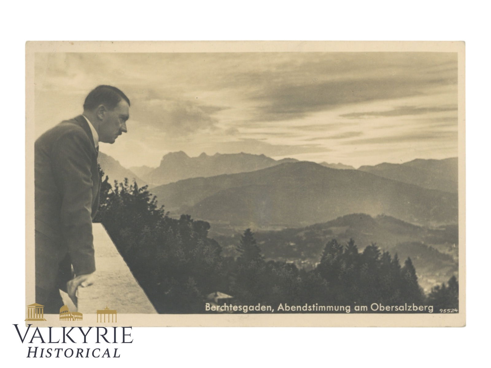 Nazi Propaganda Postcard "Berchtesgaden. Evening Mood in the Oberzalsberg" - Non-circulated (1 of 2)