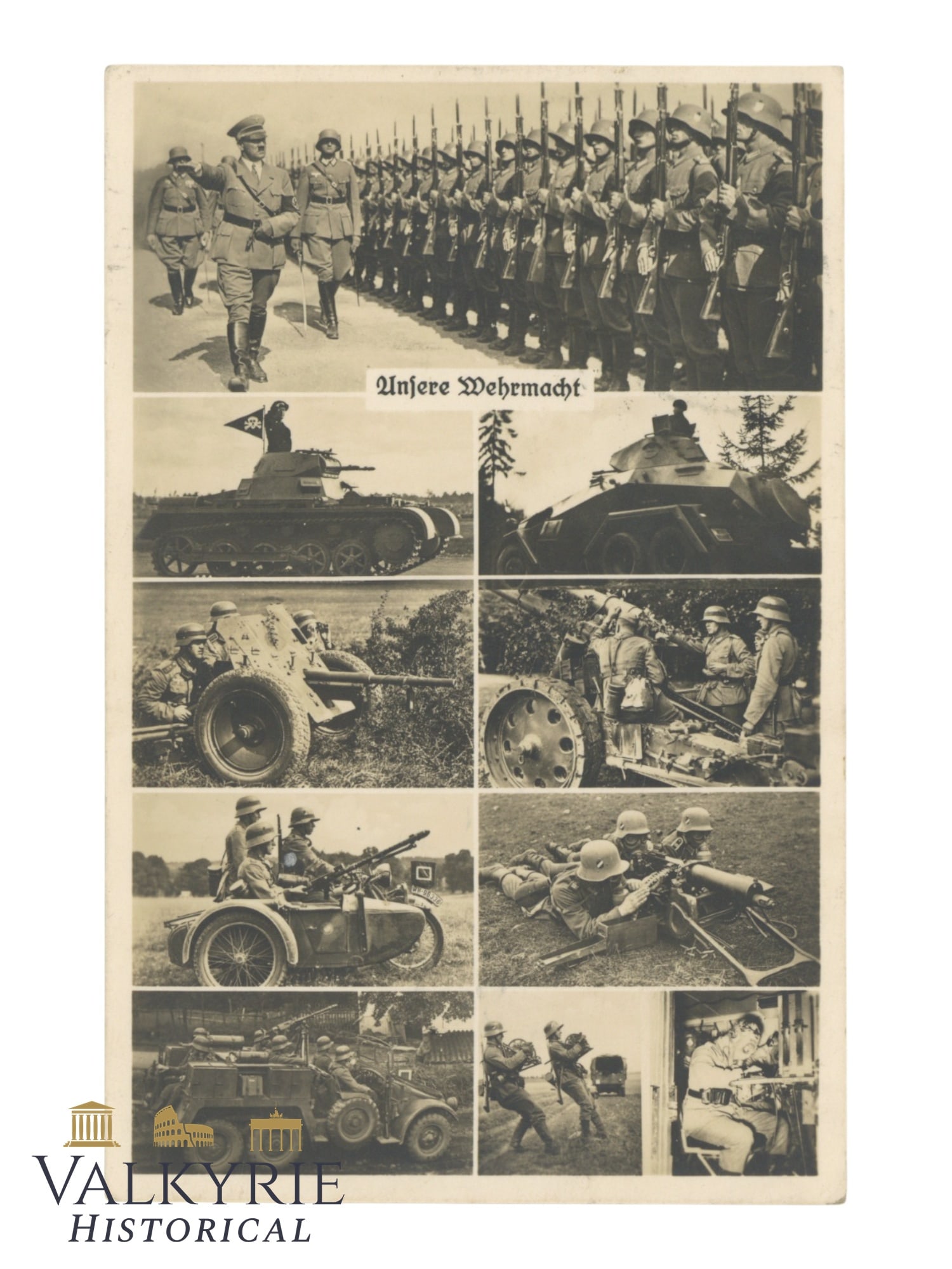 Nazi Propaganda Postcard "Our Wehrmacht" - Circulated (1 of 2)