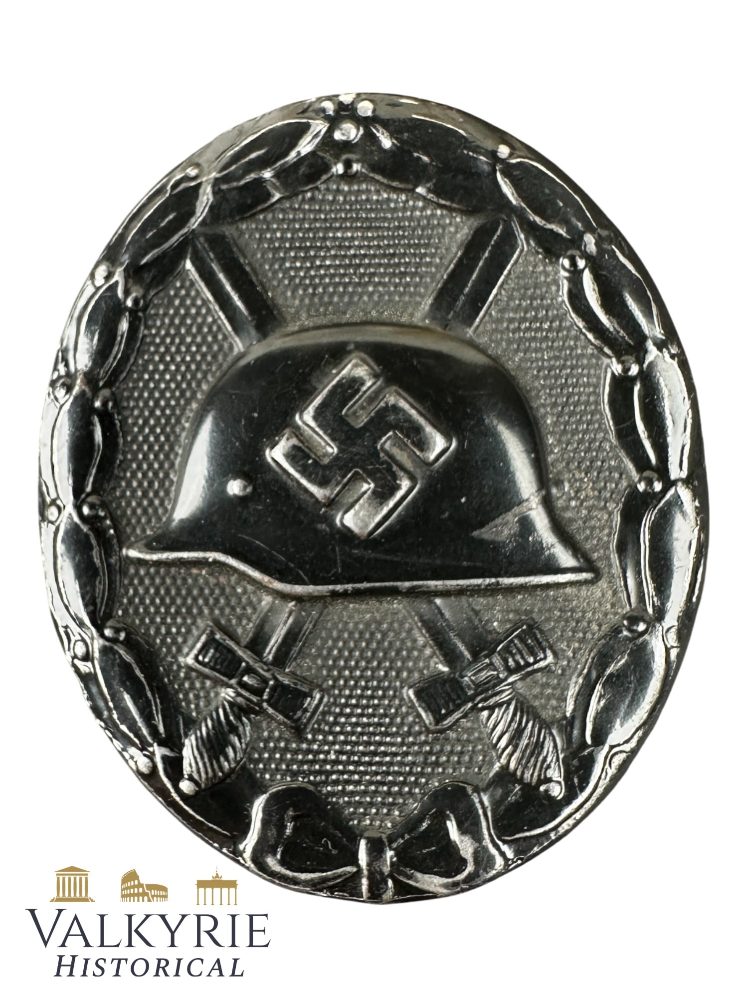 German Wounded Badge in Black For German Army During WW2 - Unmarked: German Wounded Badge in Black For German Army During WW2 - Unmarked. Made from brass and retaining almost all the original black paint. All items for this auction will be shipping from Europe. Shippin