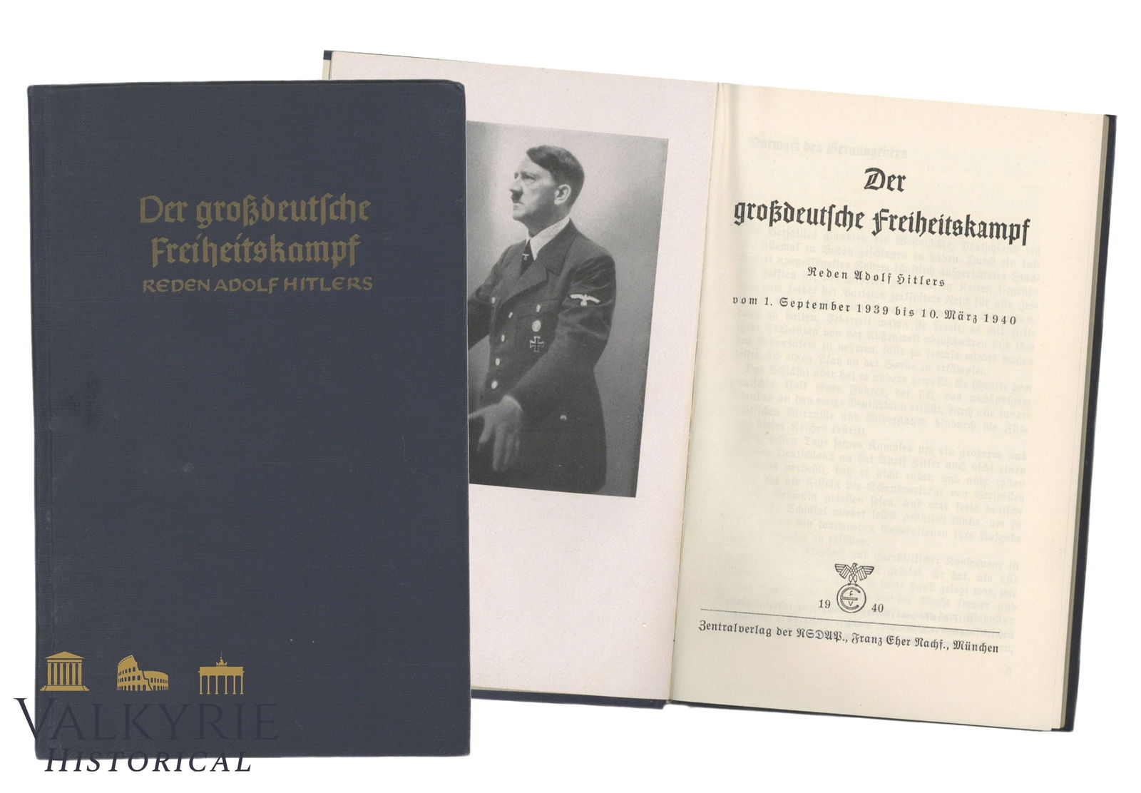 German Book "The Greater German Struggle For Freedom" Recopilation of Hitler's Speeches (1 of 9)