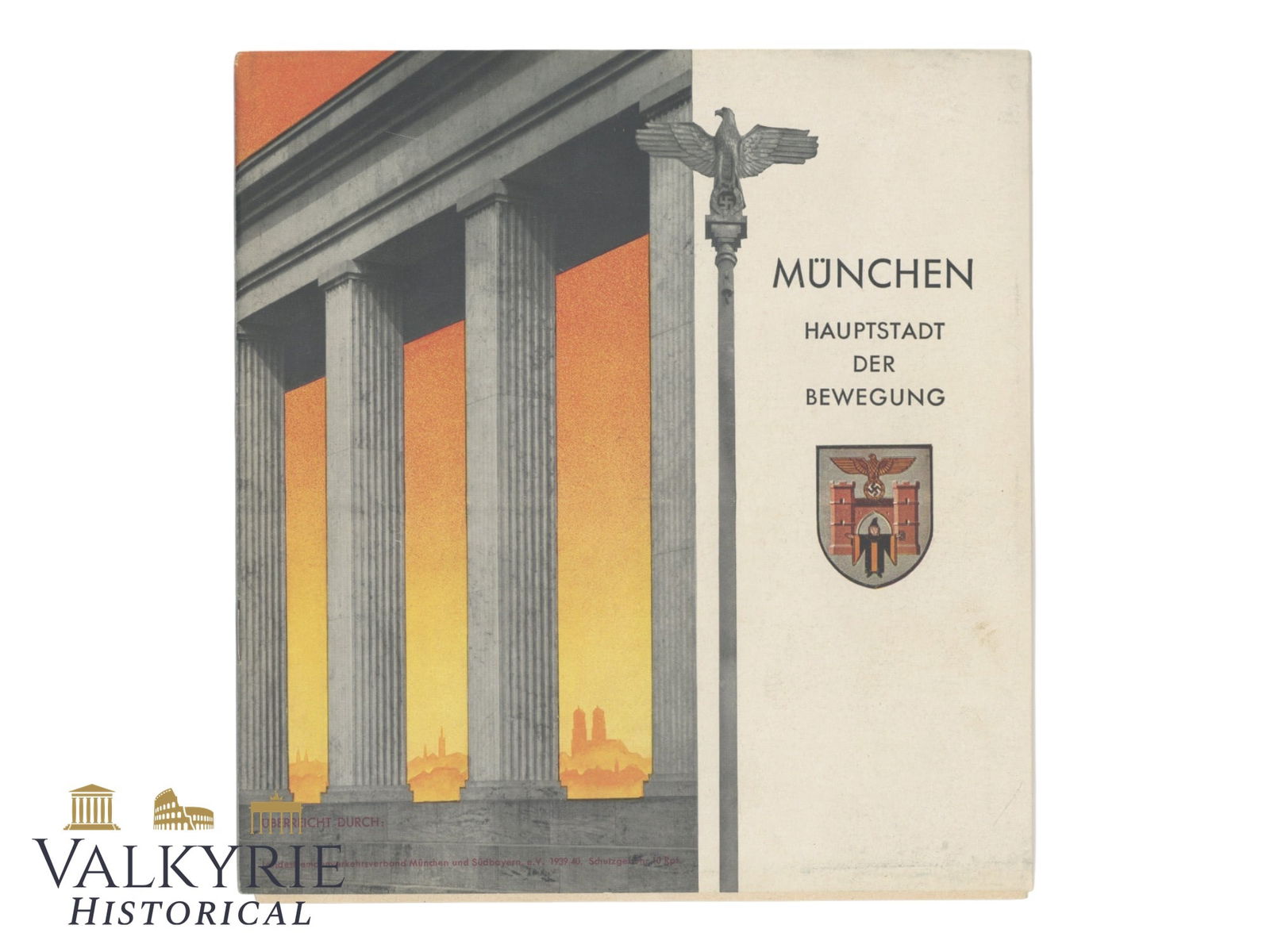 Nazi Propaganda Booklet With Photos of Munich in colour "Munich. Capital of the Movement" (1 of 6)