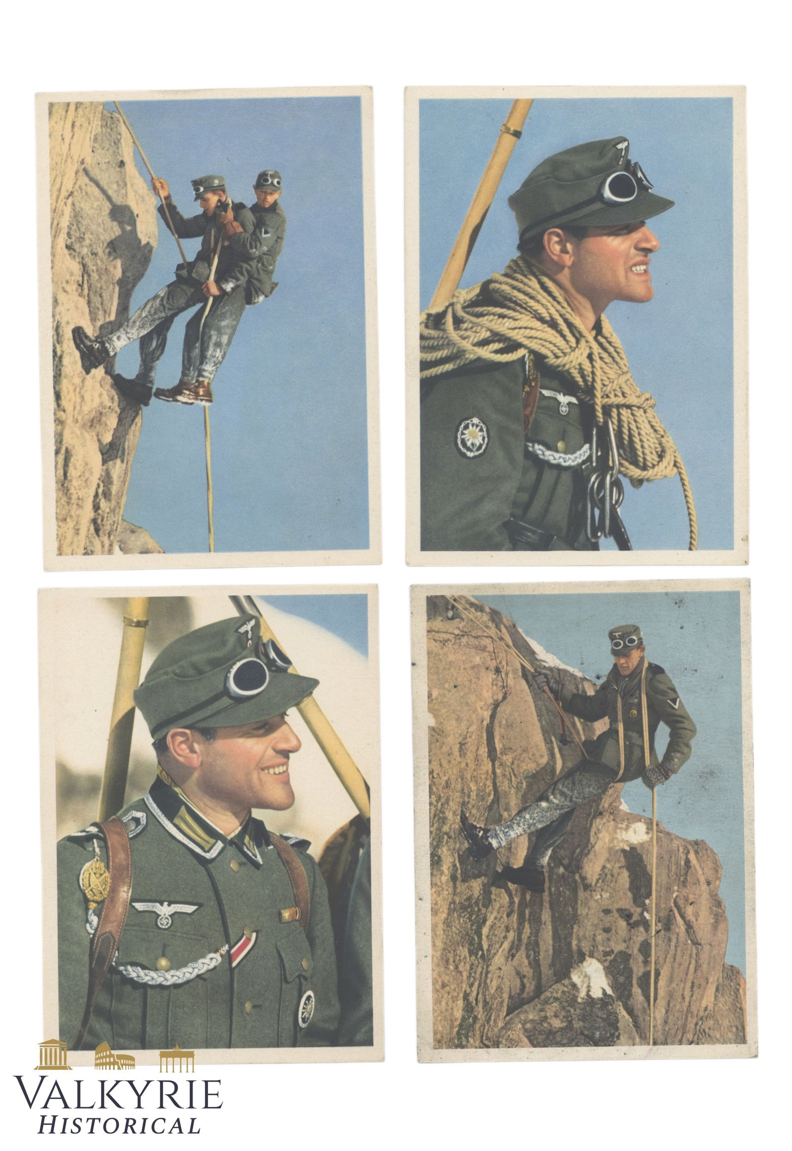Set of 4 German Propaganda Photos of the Gebirgsjaeger in the Wehrmacht - Non-circulated (1 of 6)