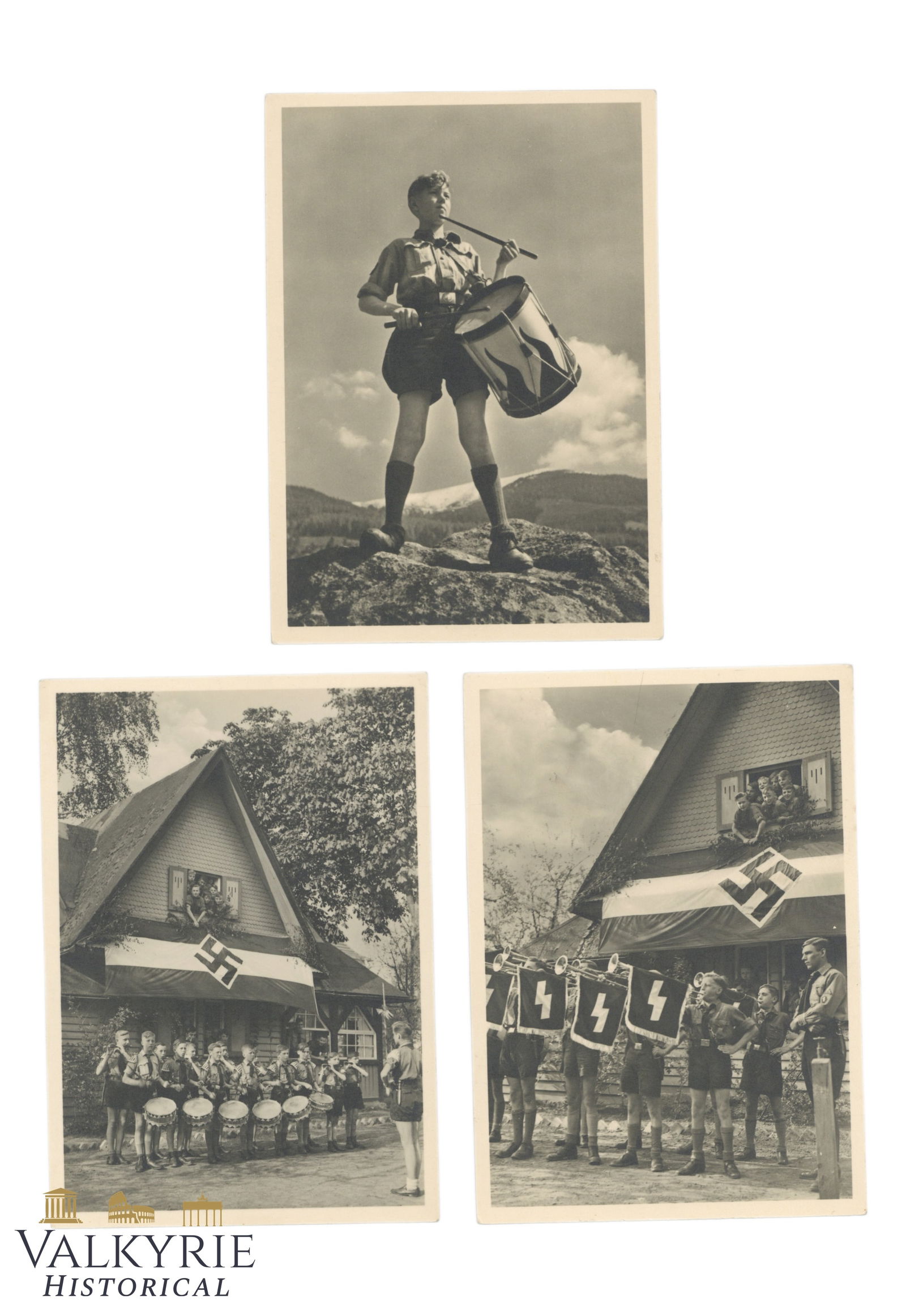 Set of 3 German Propaganda Postcards of the Hitlerjugend - Non-circulated (1 of 5)