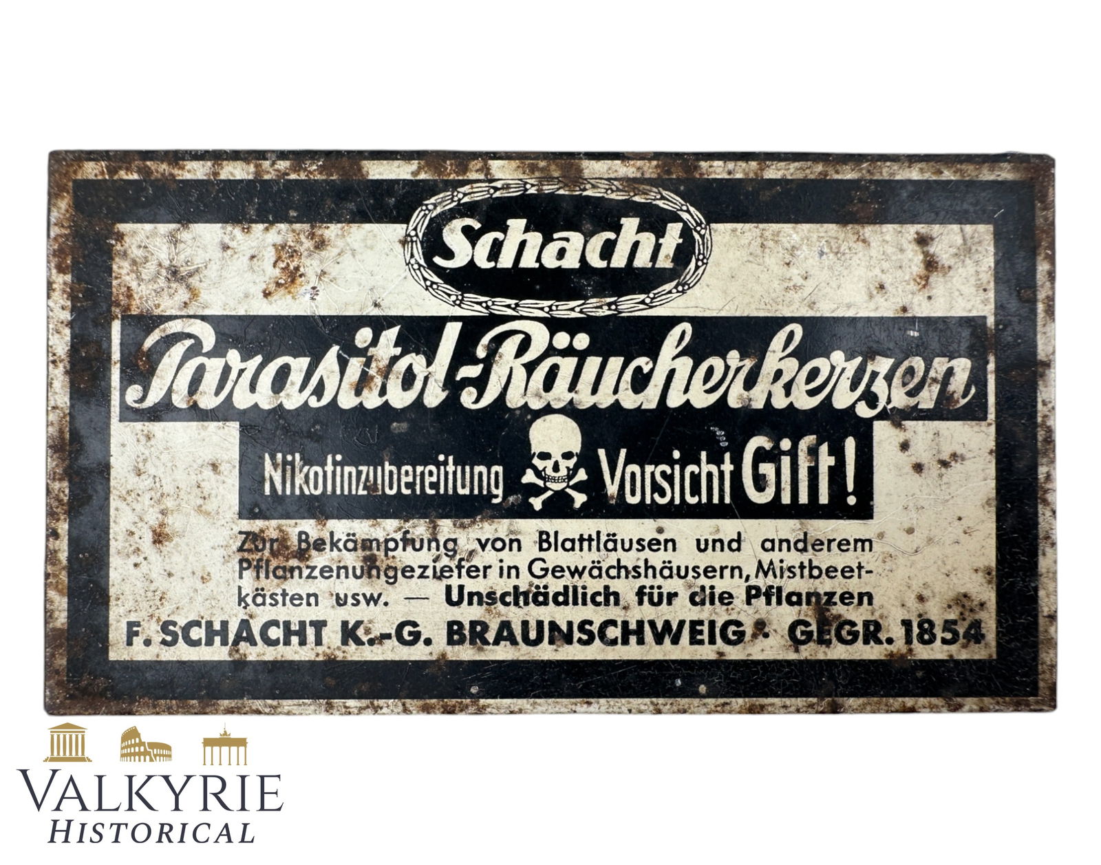 Anti-parasite Parasitol Incense Cones Empty Box Manufactured by Schacht Chemical Company (1 of 10)