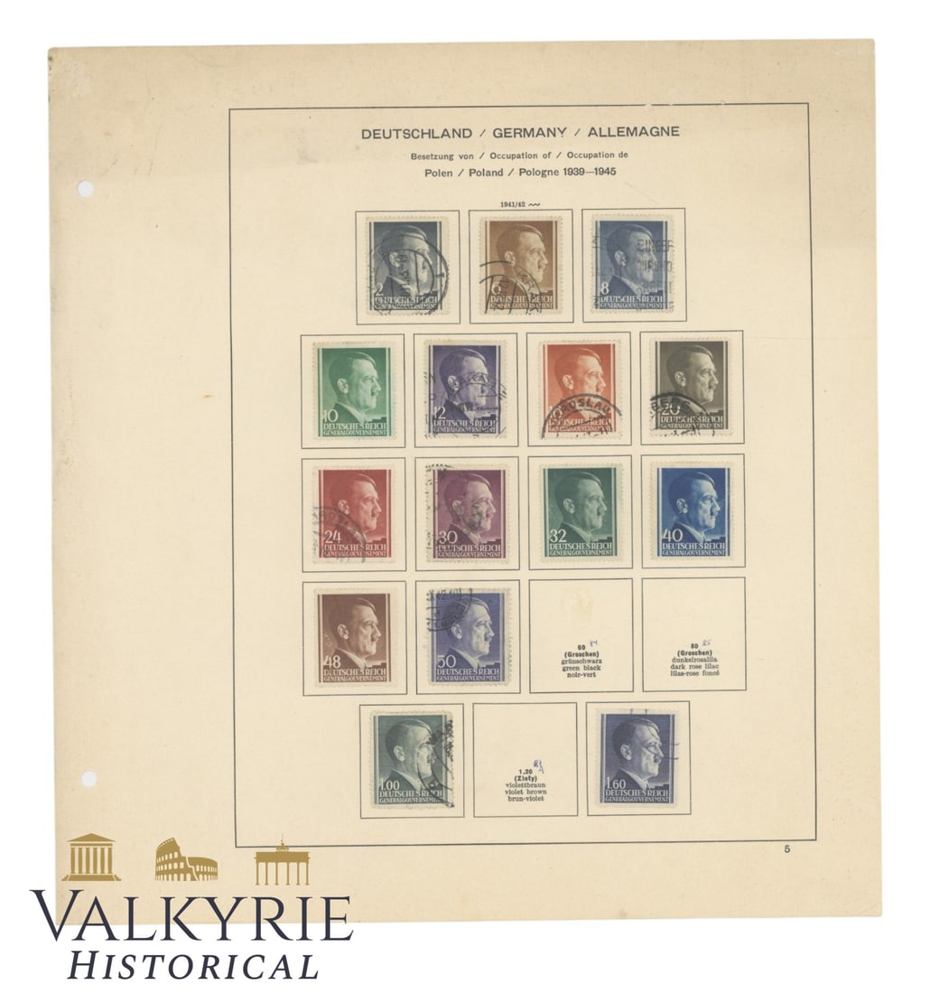 Post War Compilation of Cancelled German Stamps of the Occupied Polish Territories 1939-1945 (1 of 8)