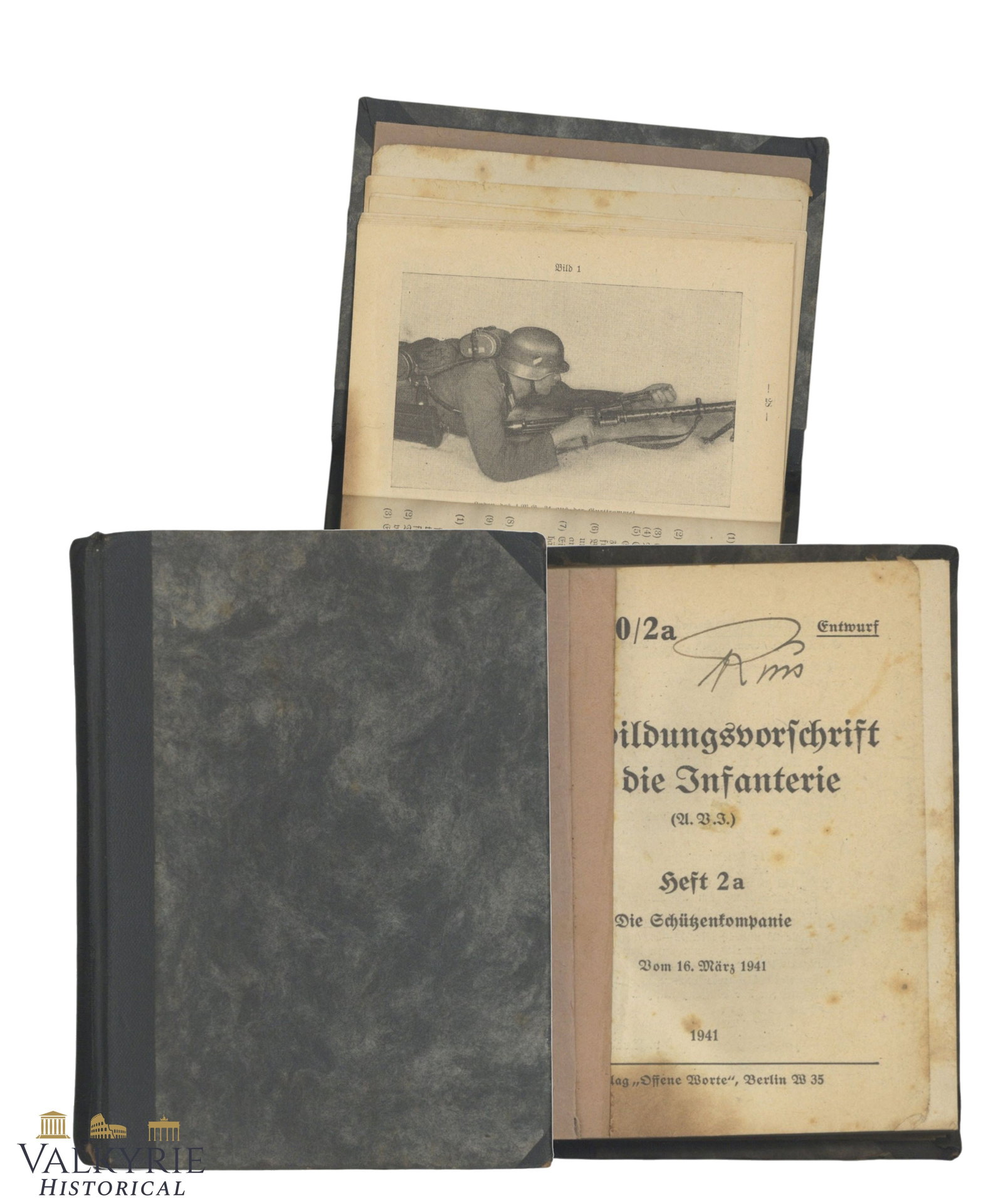 German Military Booklet "Training Regulations For the Infantry (1 of 14)