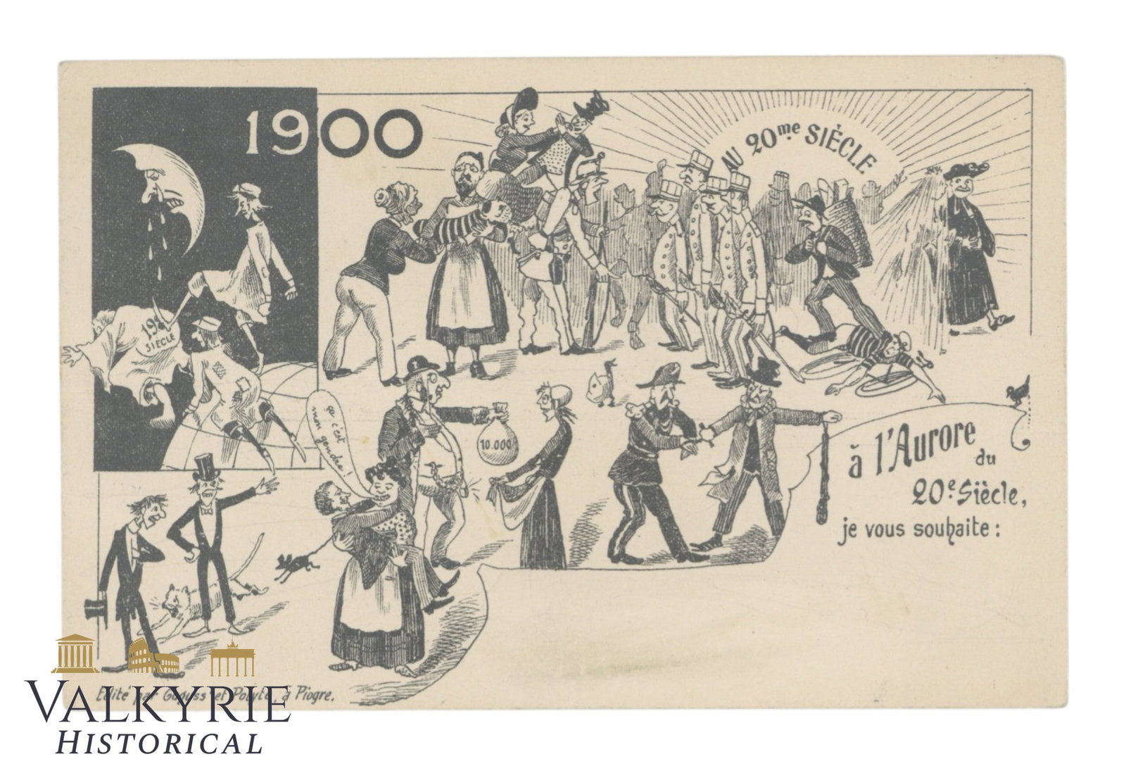 Very Anti-Semitic Non-Circulated Postcard From Switzerland - Early XX Century (1 of 2)