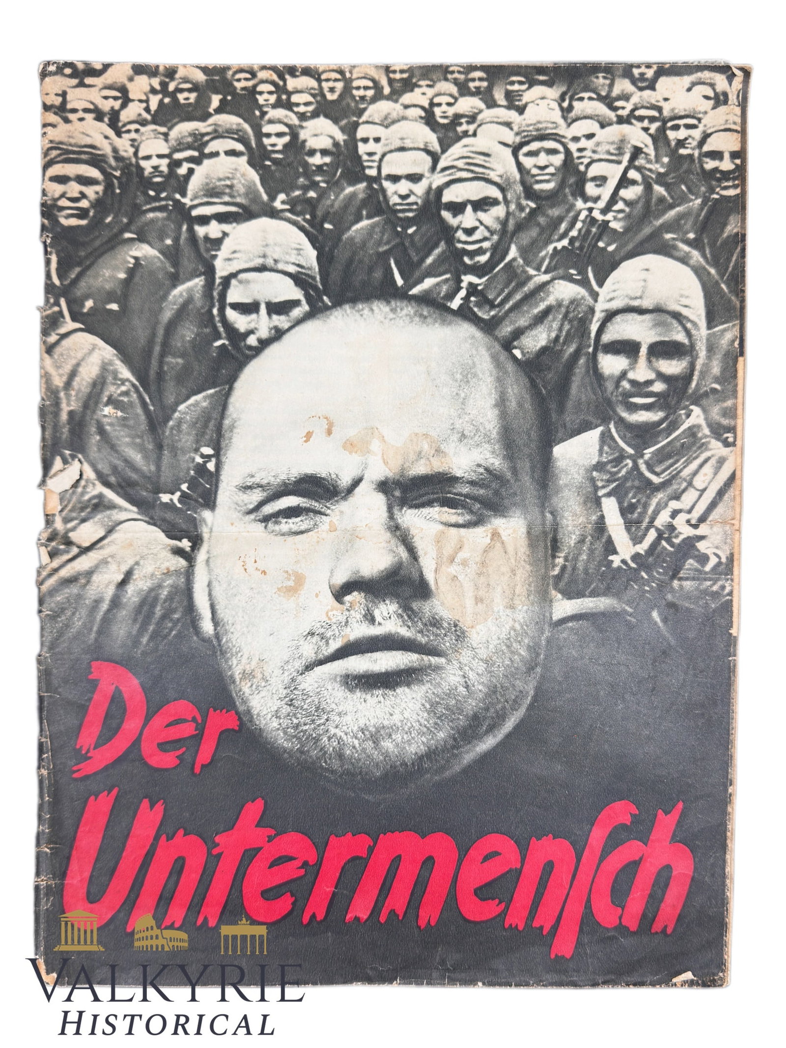 Rare Ultra Anti-Semitic and Racist German Journal "Der Untermensch" Published by Order of Himmler: Rare Ultra Anti-Semitic and Racist Journal "Der Untermensch" (English: The Subhuman). One of the most gruesome and derogatory anti-Semitic publications of the Third Reich. Heavily illustrated, 52 page