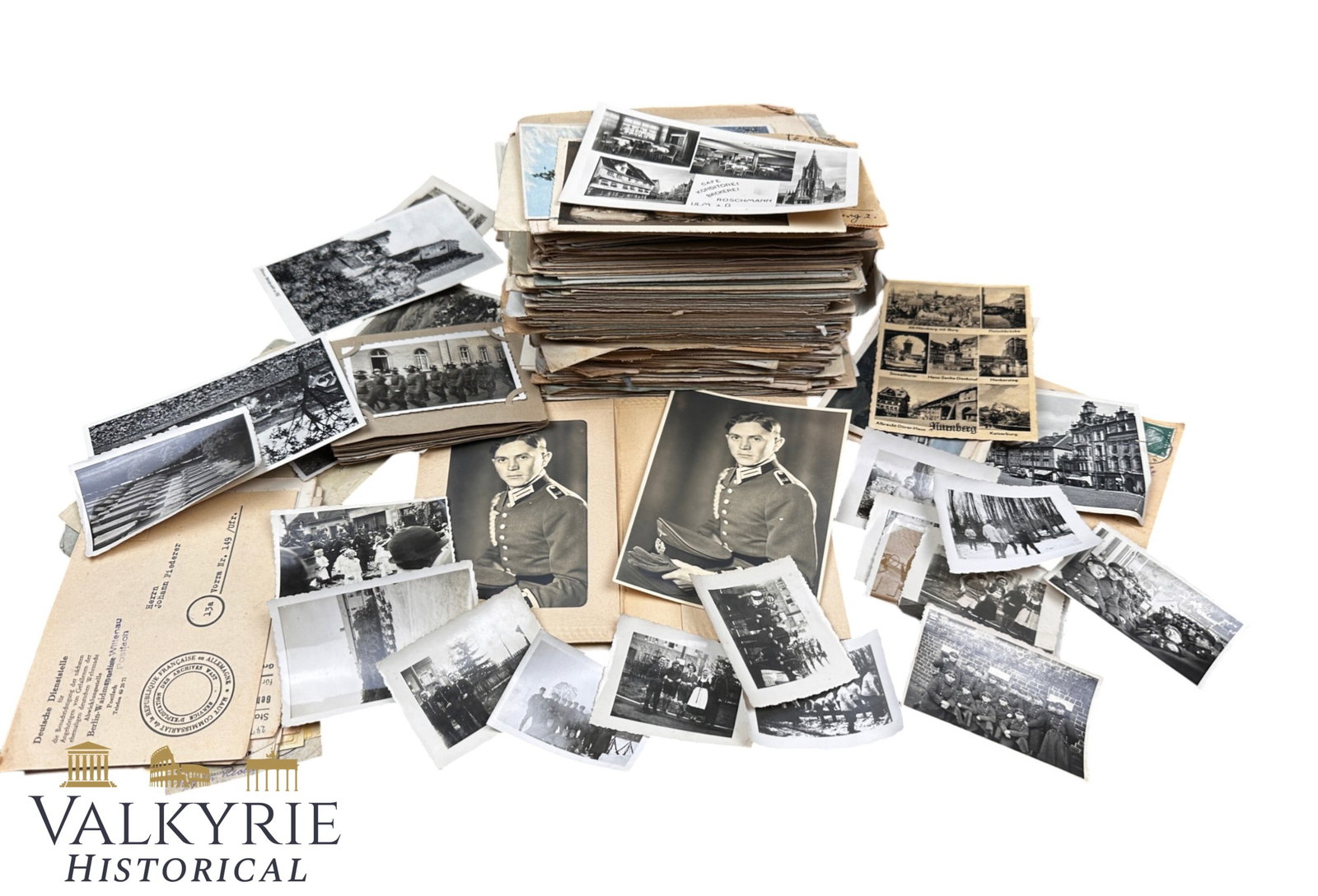 Big Set of Photos, Feldpost Letters and Postcards Sent by a Wehrmacht Soldier During the III Reich (1 of 20)