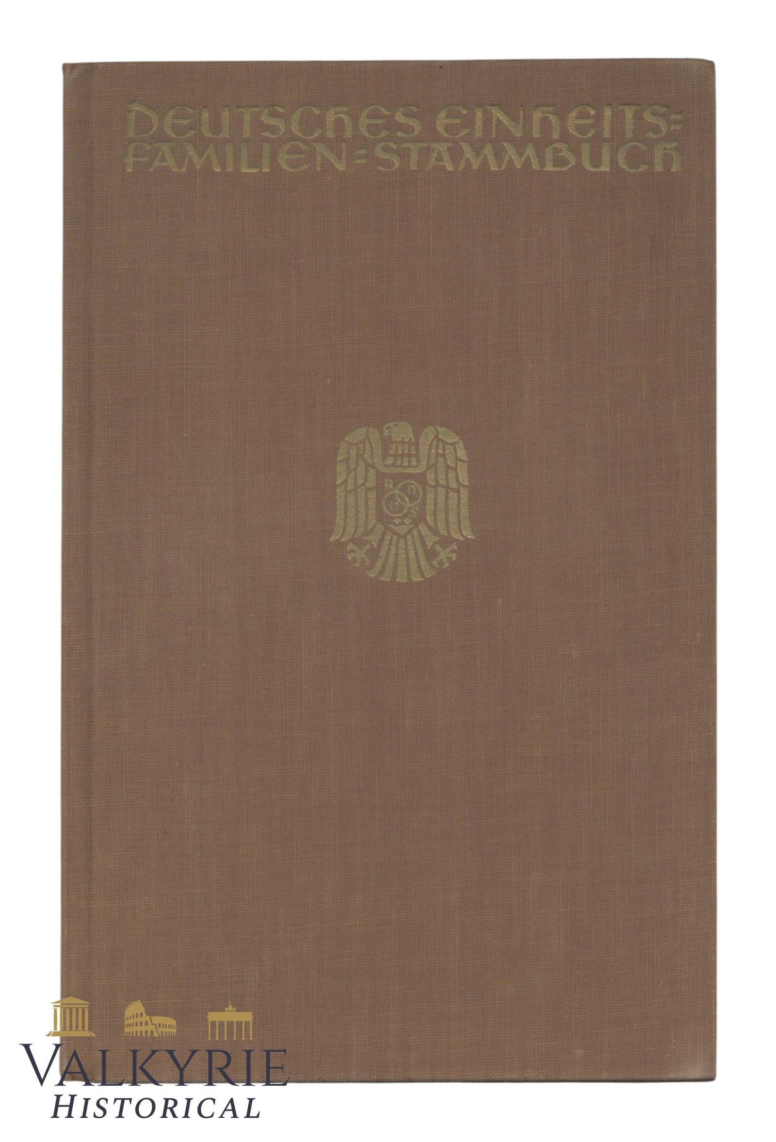 III Reich Period "German Unity Family Register" Book: III Reich Period "German Unity Family Register" Book. Filled-in with information of the ancestors of the owner of the book. This book was a standardized document of the German Reich introduced from 1 