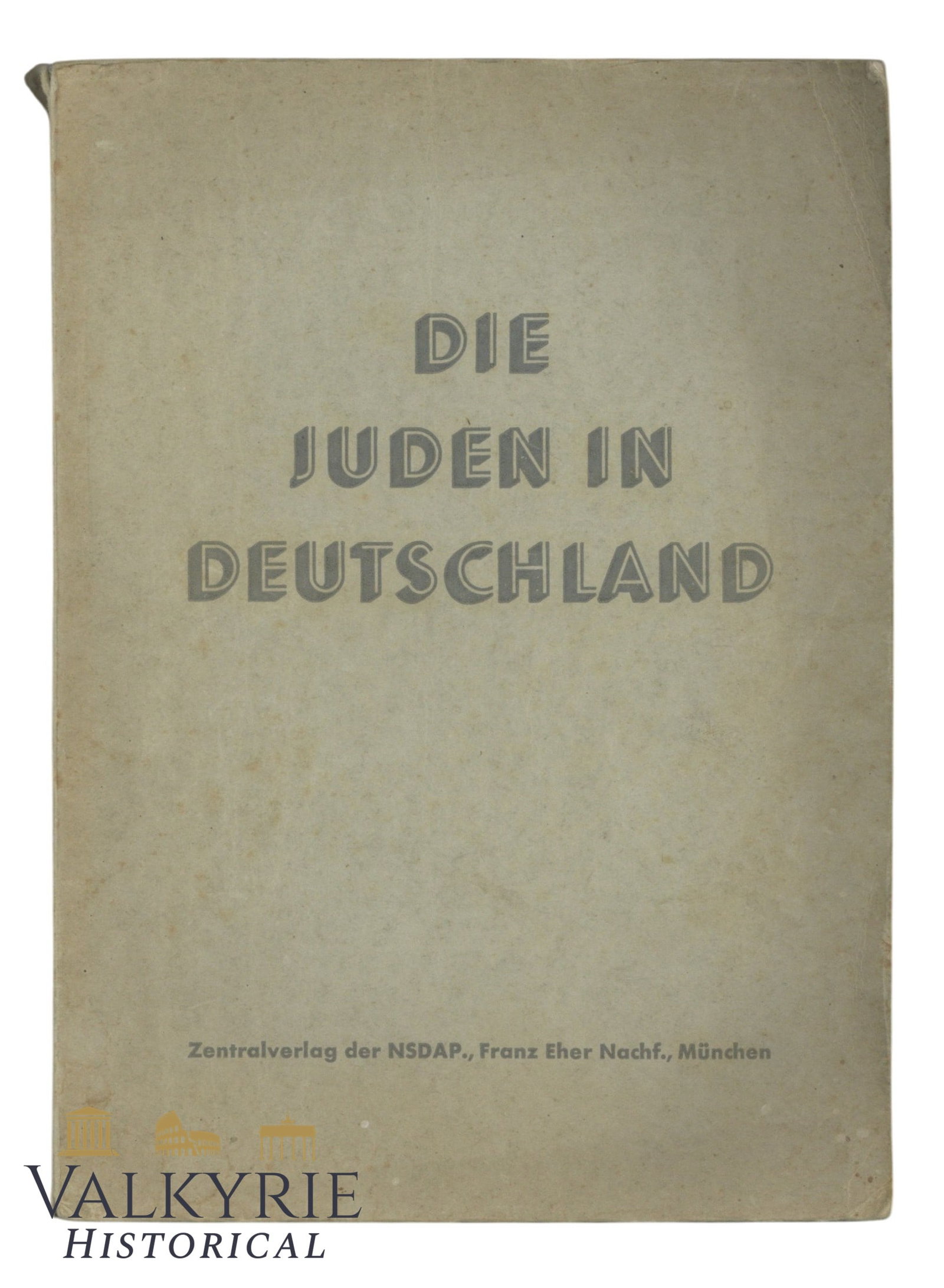German Anti-semitic Book "The Jews in Germany" by the Institute for the Study of the Jewish Question: German Anti-semitic Book "The Jews in Germany" by the Institute for the Study of the Jewish Question in Germany. 1935. Soft cover. 416 pages. Shipping flat cost $25 it doesn't matter how many items yo