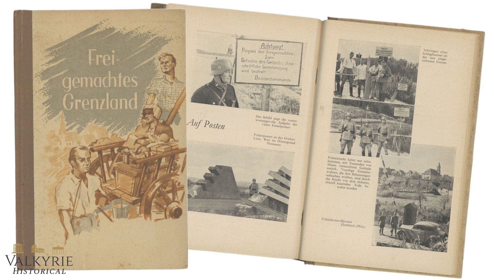German Book "Free Made Borderland" by Guenther Rumler and Otto Holzmann: German Book "Free Made Borderland" by Guenther Rumler and Otto Holzmann. Hard cover. Illustrated. 205 pages. 1942. Shipping flat cost $25 it doesn't matter how many items you win. you pay just $25 for