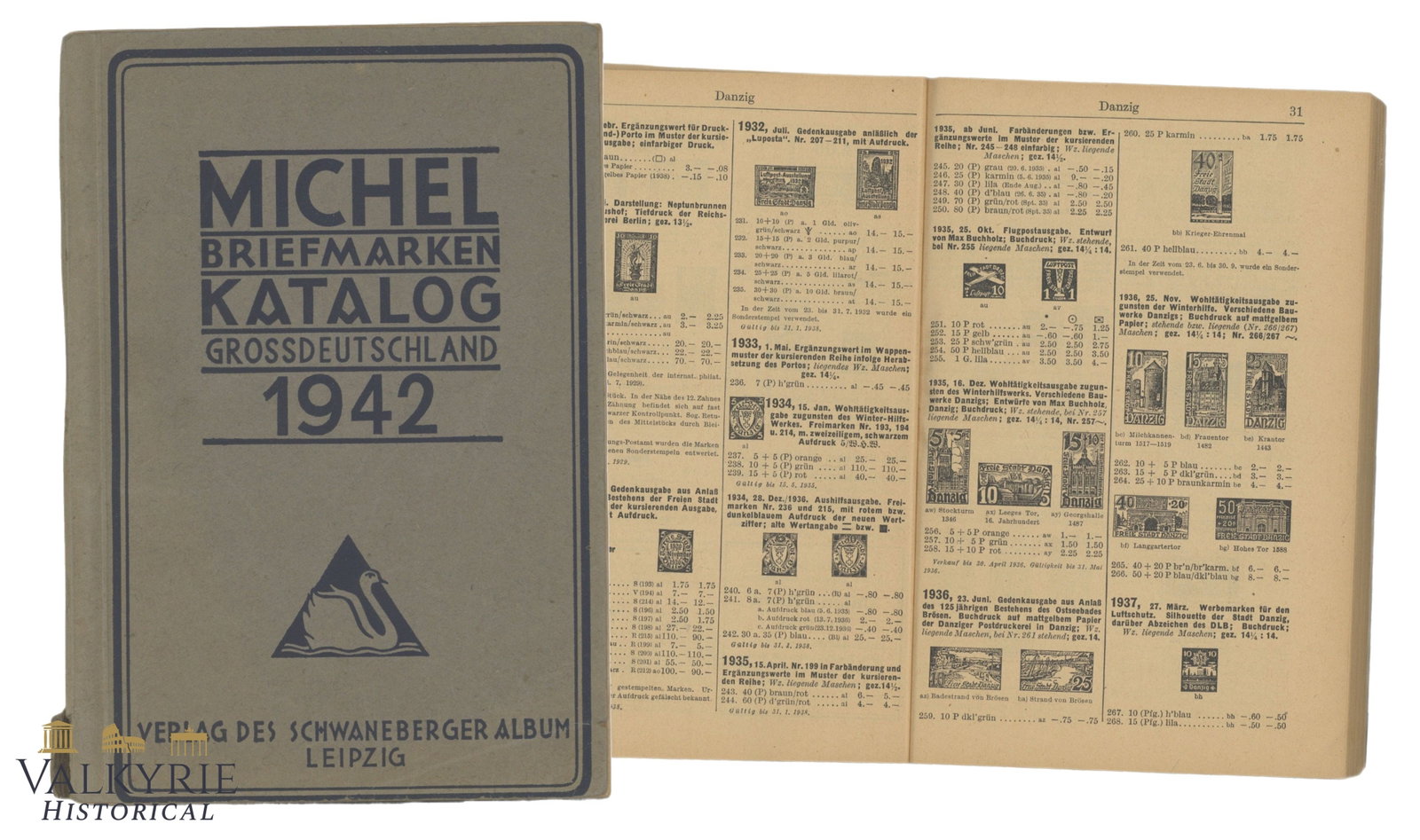 German "Michel" Letter Stamps Catalogue For Year 1942 (1 of 10)