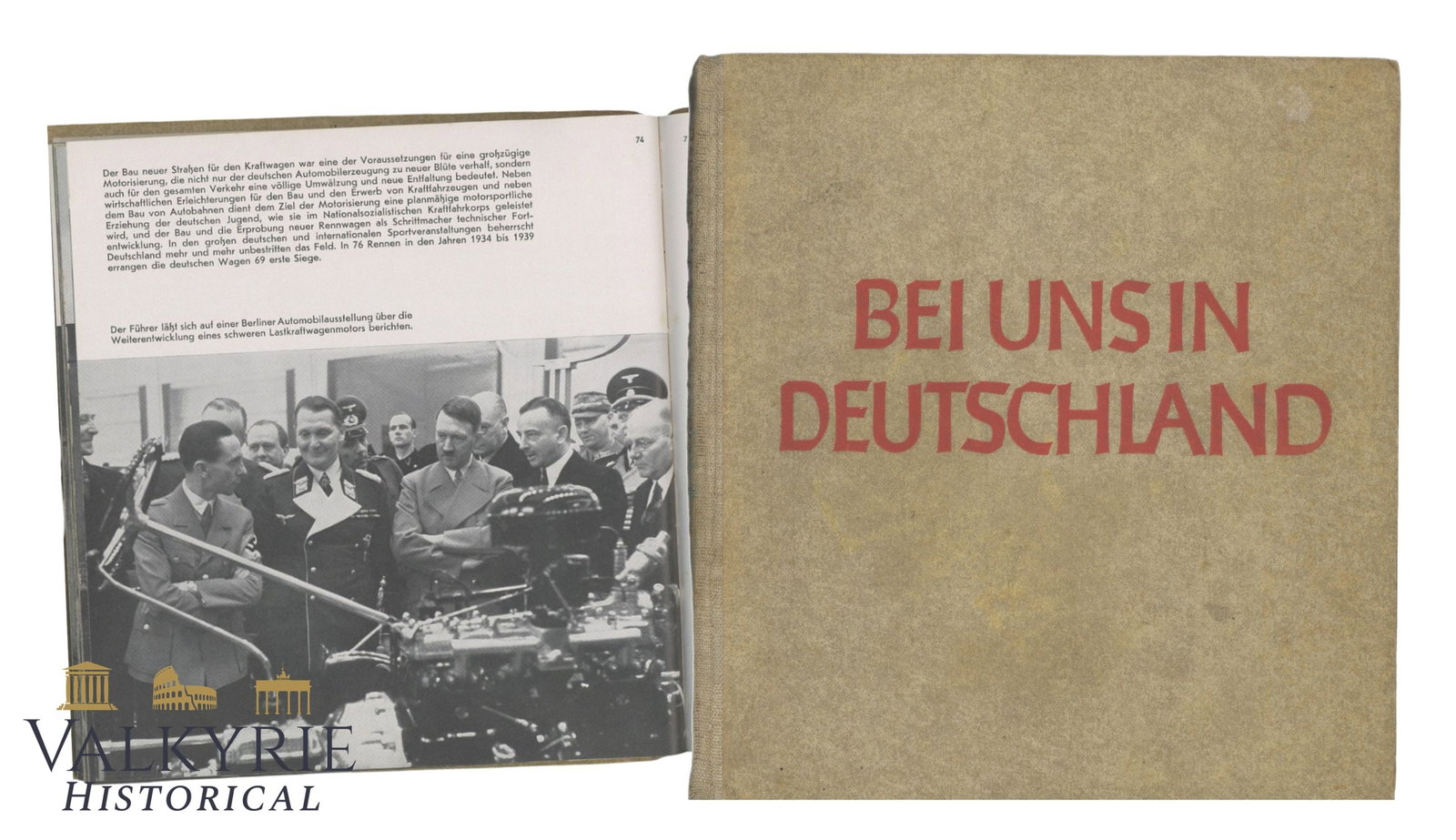 German Photobook "With Us in Germany" by Friedrich Heiss: German Photobook "With Us in Germany" by Friedrich Heiss. Heavily illustrated. 1941. Hard cover. 167 pages. Shipping flat cost $25 it doesn't matter how many items you win. you pay just $25 for shippi