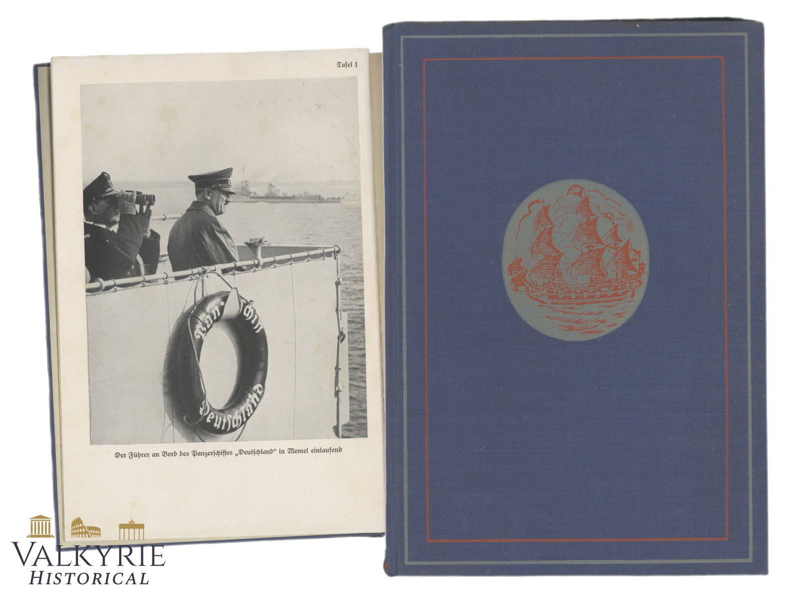 German Book "People And Seafaring" by Paul H. Kuntze 1940: German Book "People And Seafaring" by Paul Heinrich Kuntze. Hard cover. Illustrated book. 364 pages 1940. Leipzig.German colonization of the East includes spaces that were the object of Nazi Germany��