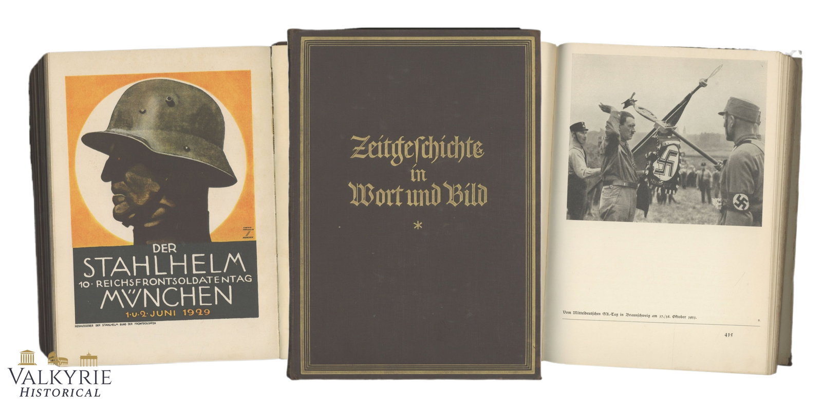 German Book "Contemporary History in Words and Pictures" by Georg Soldan: German Book "Contemporary History in Words and Pictures" by Georg Soldan. Hardcover. 1931. 512 pages. Very illustrated. Shipping flat cost $25 it doesn't matter how many items you win. you pay just $2