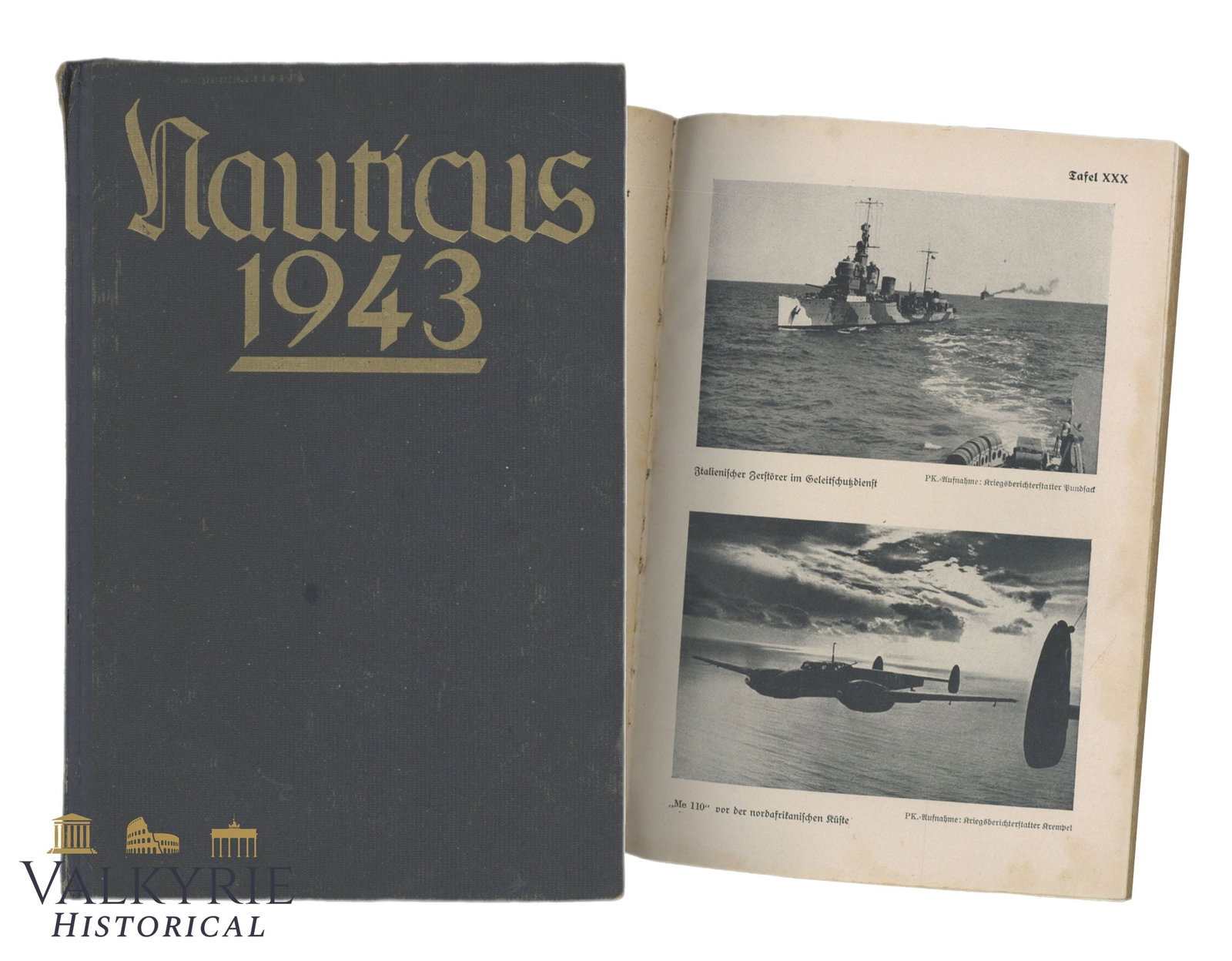 German Book "Nauticus 1943. Yearbook For German Sea Interests" by Gottfried Hansen (1 of 12)