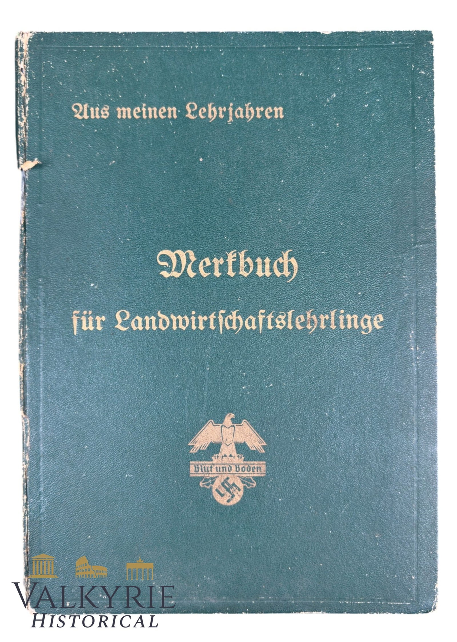 Unused Notebook "From My Apprenticeship. Notebook For Agricultural Apprentices" by Blut und Boden: Unused Notebook "From My Apprenticeship. Notebook For Agricultural Apprentices" by Blut und Boden Nazi Organisation. Hard cover. Shipping flat cost $25 it doesn't matter how many items you win. you pa